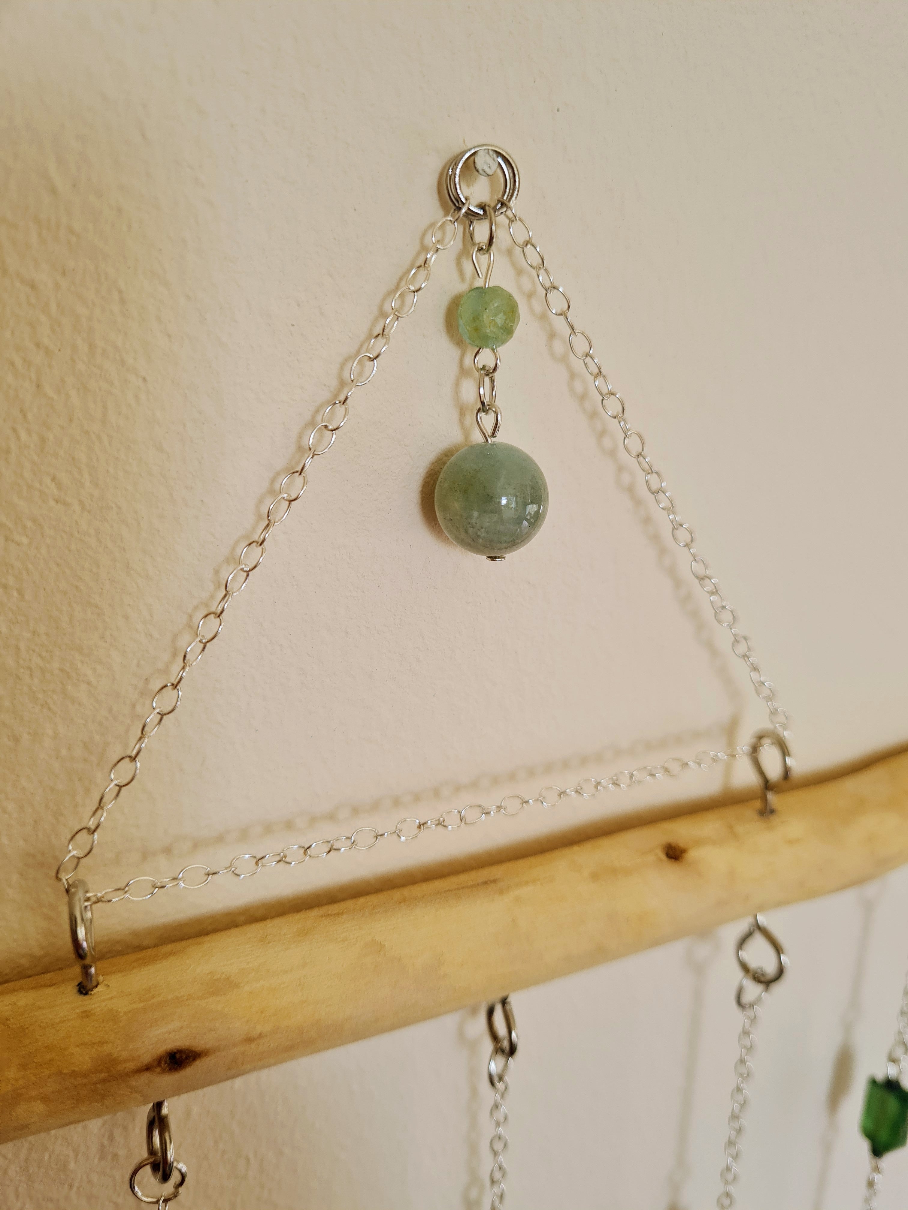Aquamarine beaded decoration