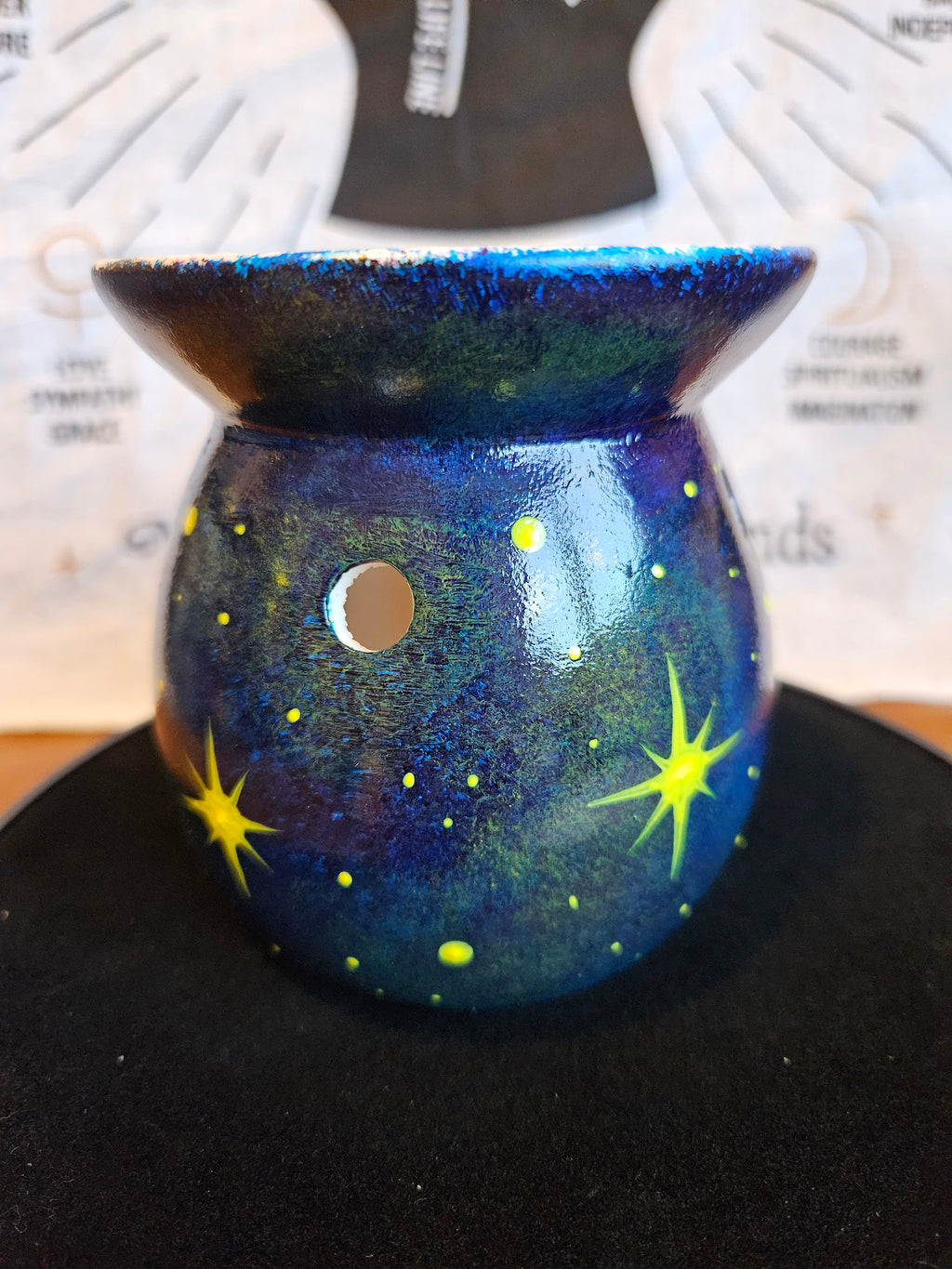 Handpainted Midnight Oil Burner