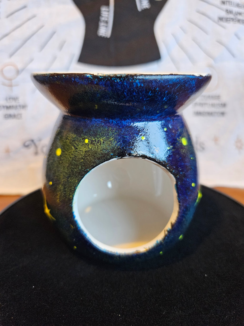 Handpainted Midnight Oil Burner