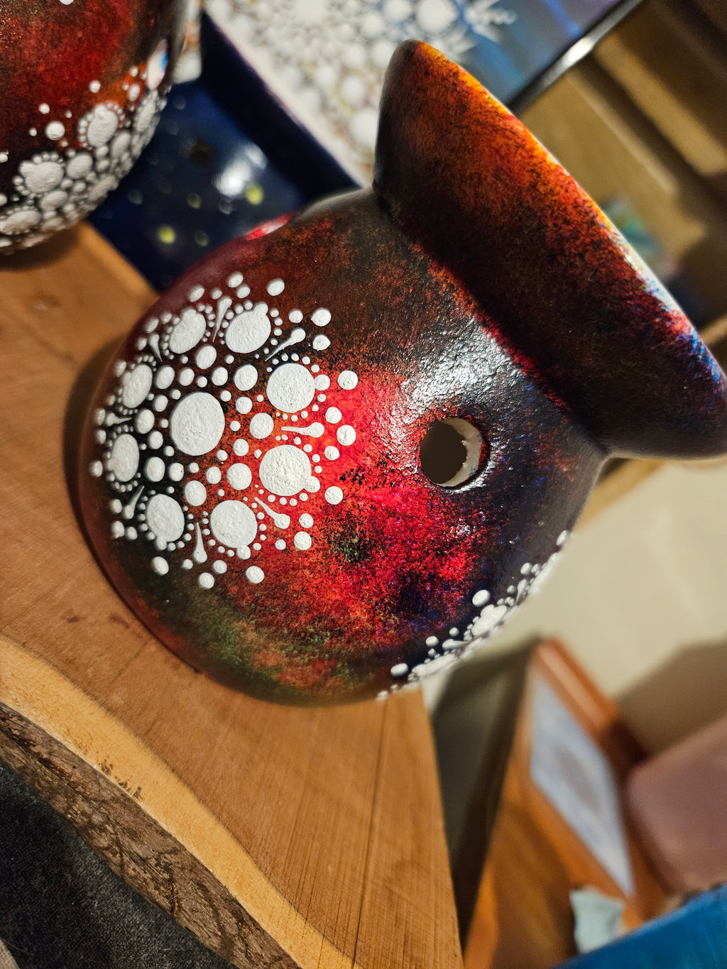 Handpainted Mandala Oil Burner