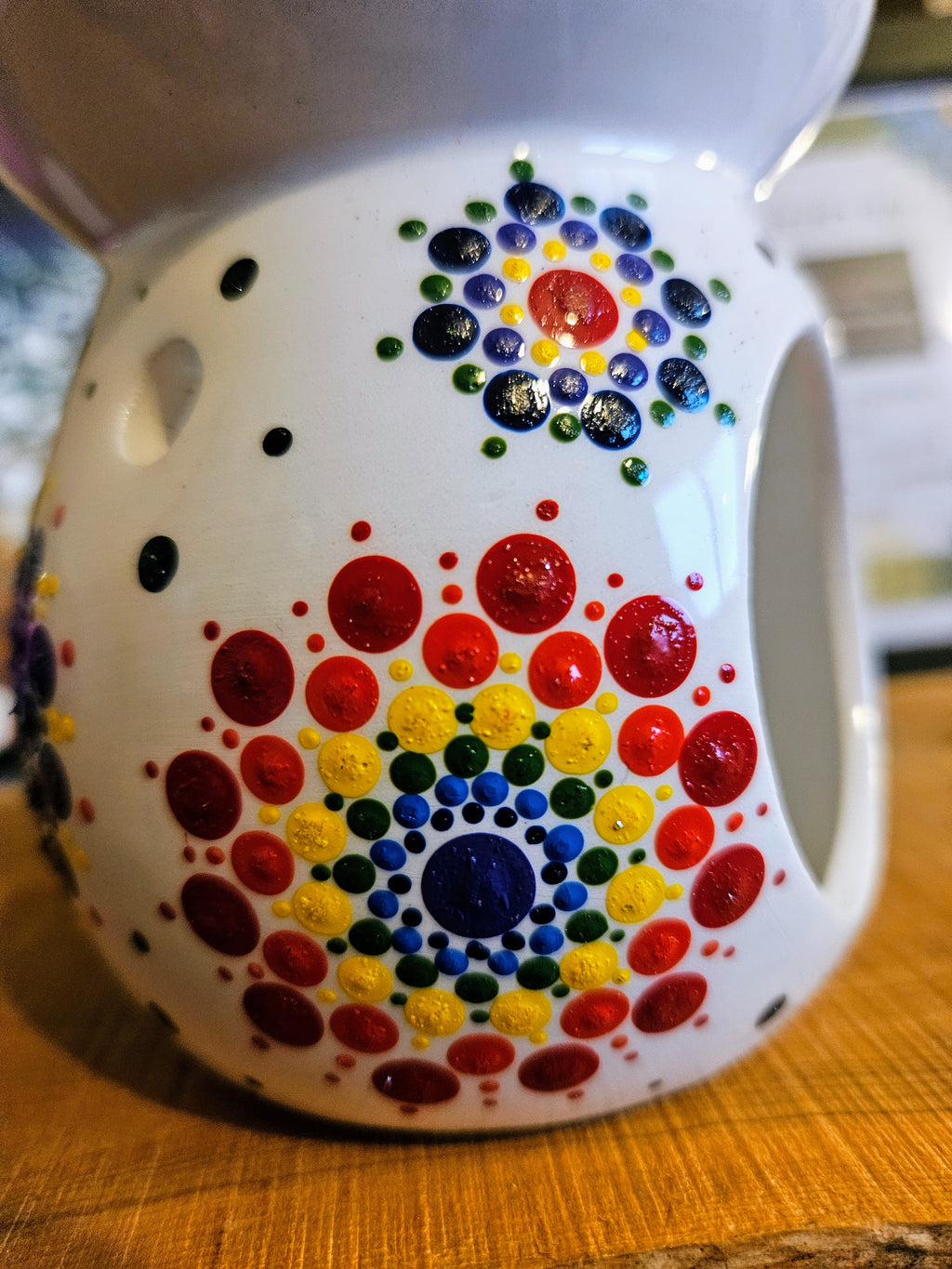 Handpainted Chakra Mandala Oil Burner