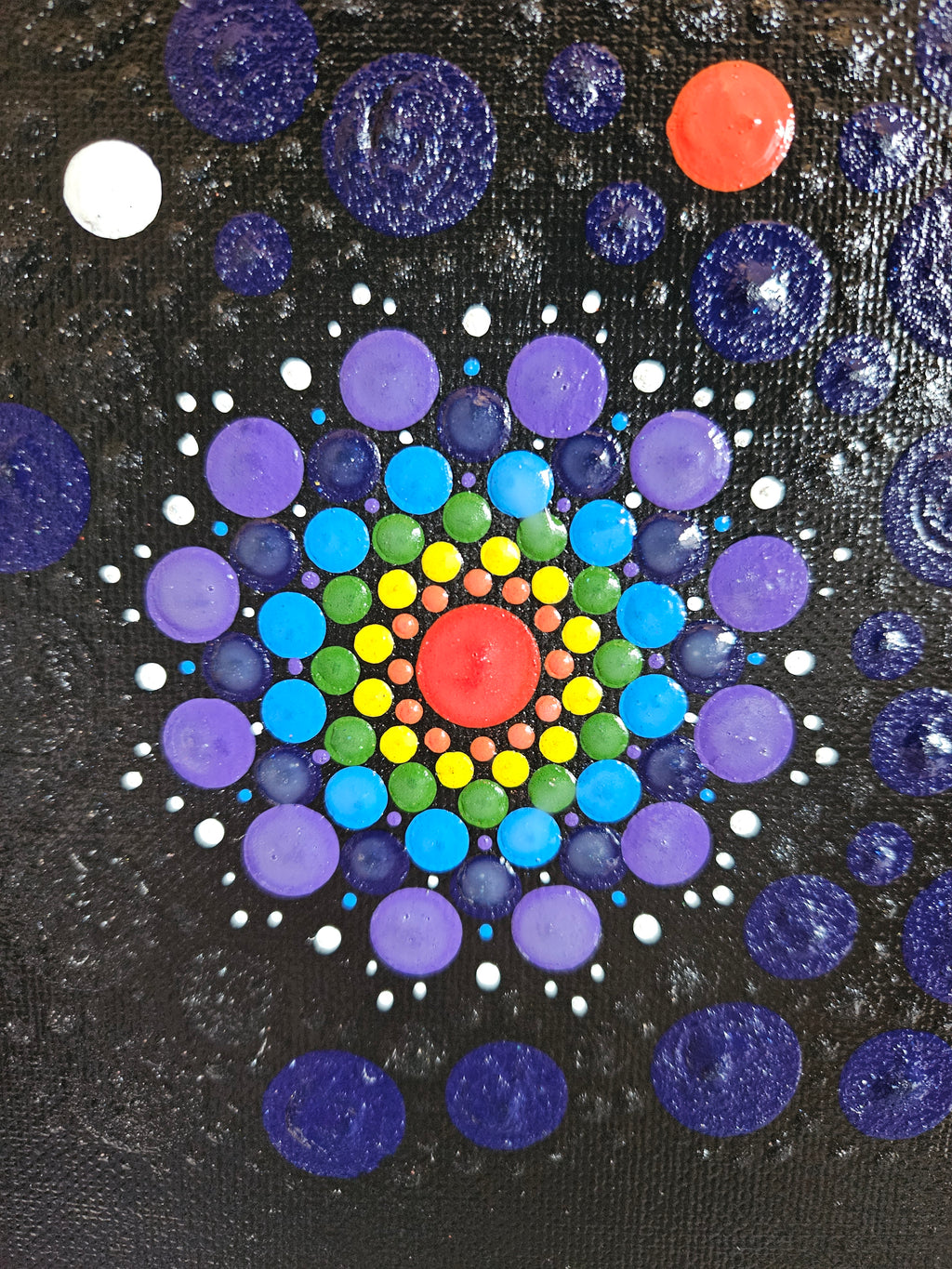 Original Art - Abstract Mandala Art On Canvas
