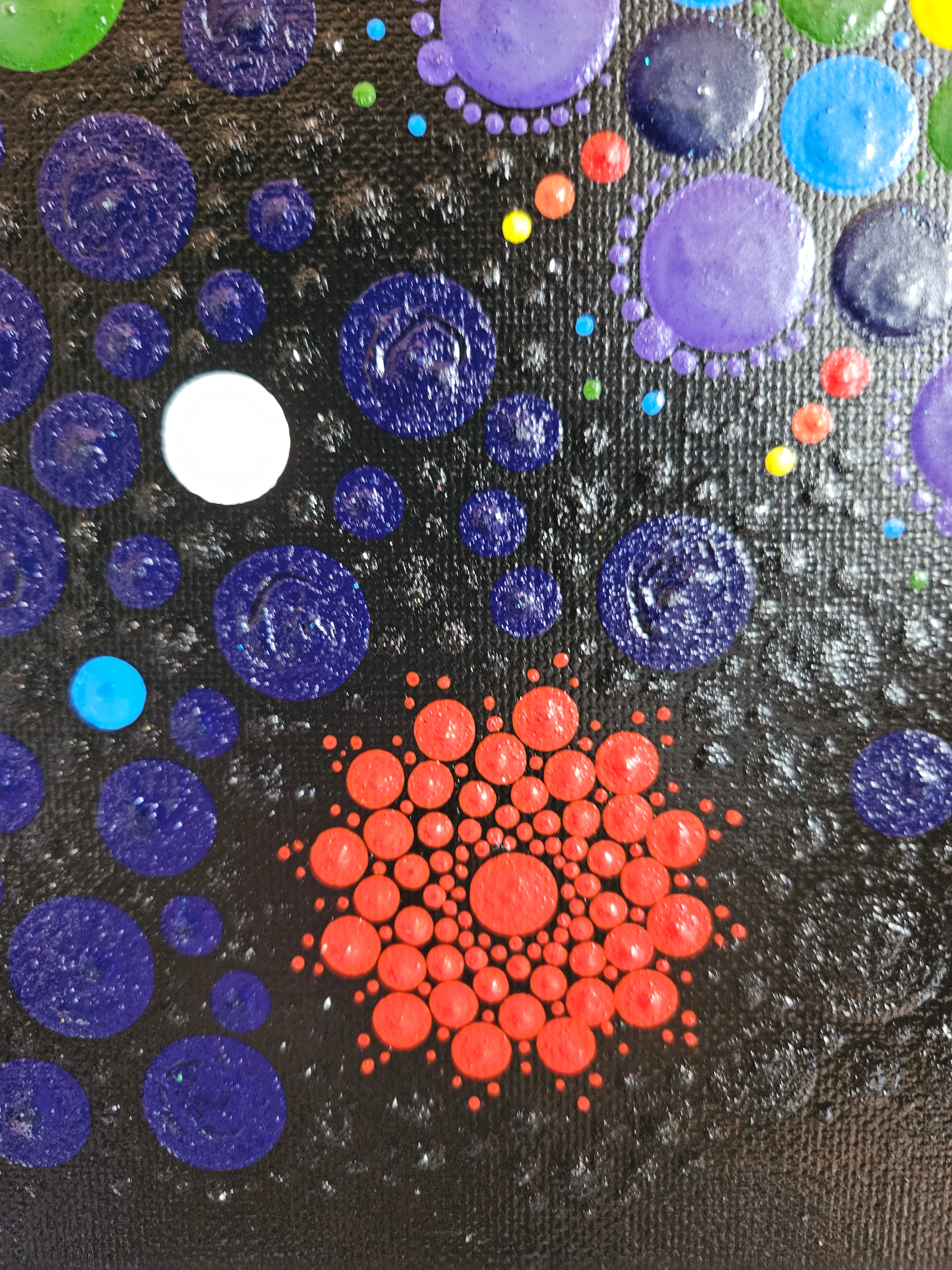 Original Art - Abstract Mandala Art On Canvas