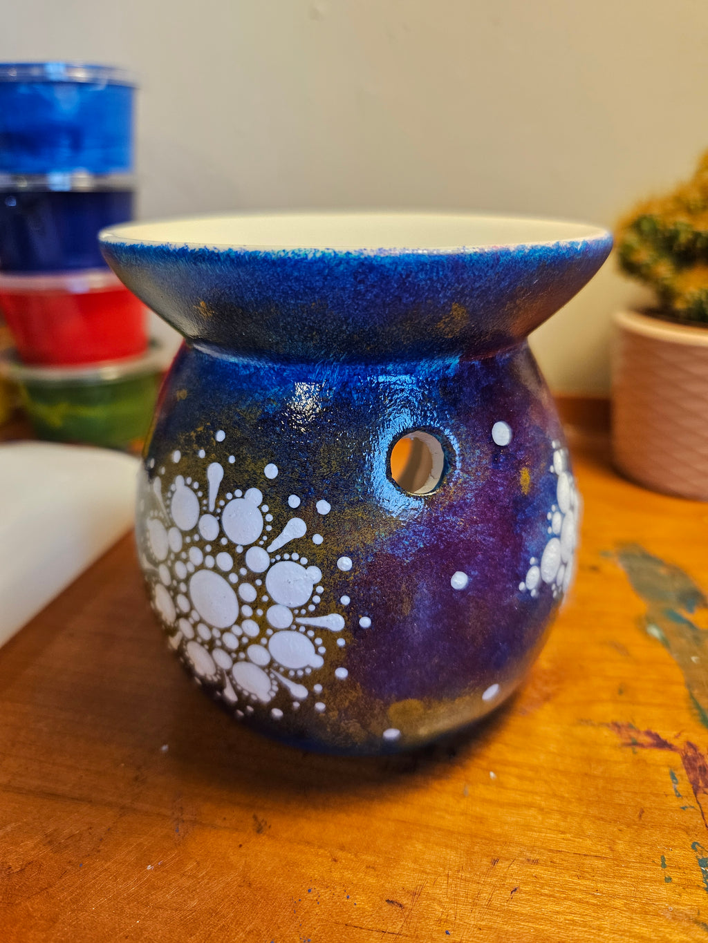 Handpainted Mandala Oil Burner