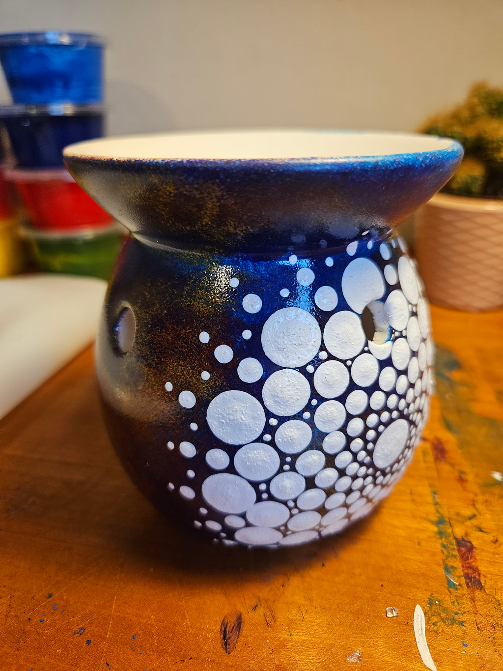 Handpainted Mandala Oil Burner