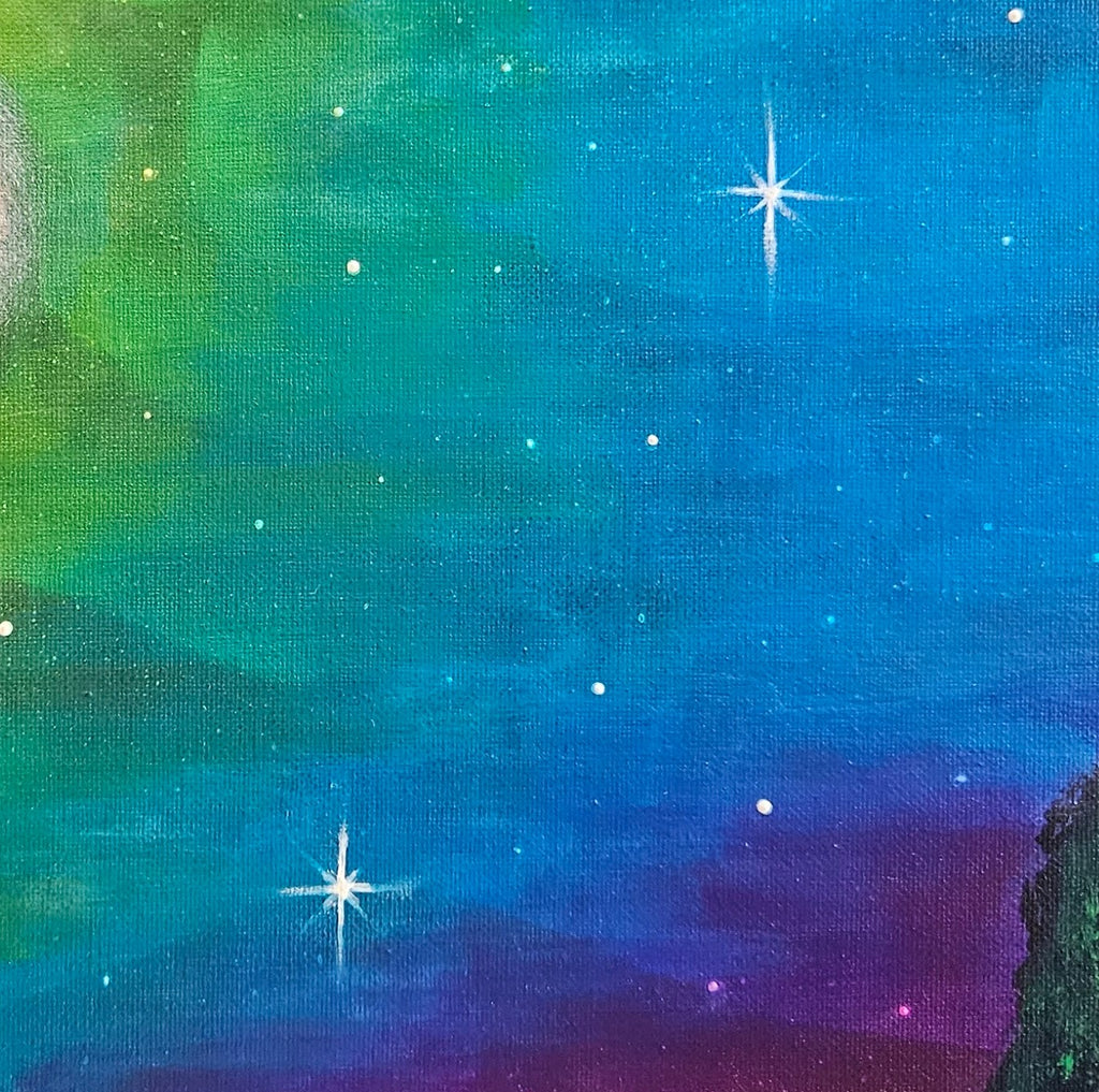 Original Art On Canvas - Enchanted Night