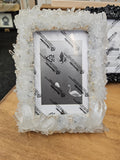Decorative photo frame adorned with Clear Quartz