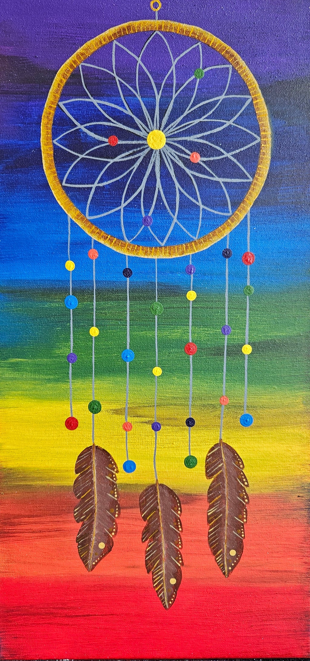 Original Art On Canvas - Dreamcatcher
