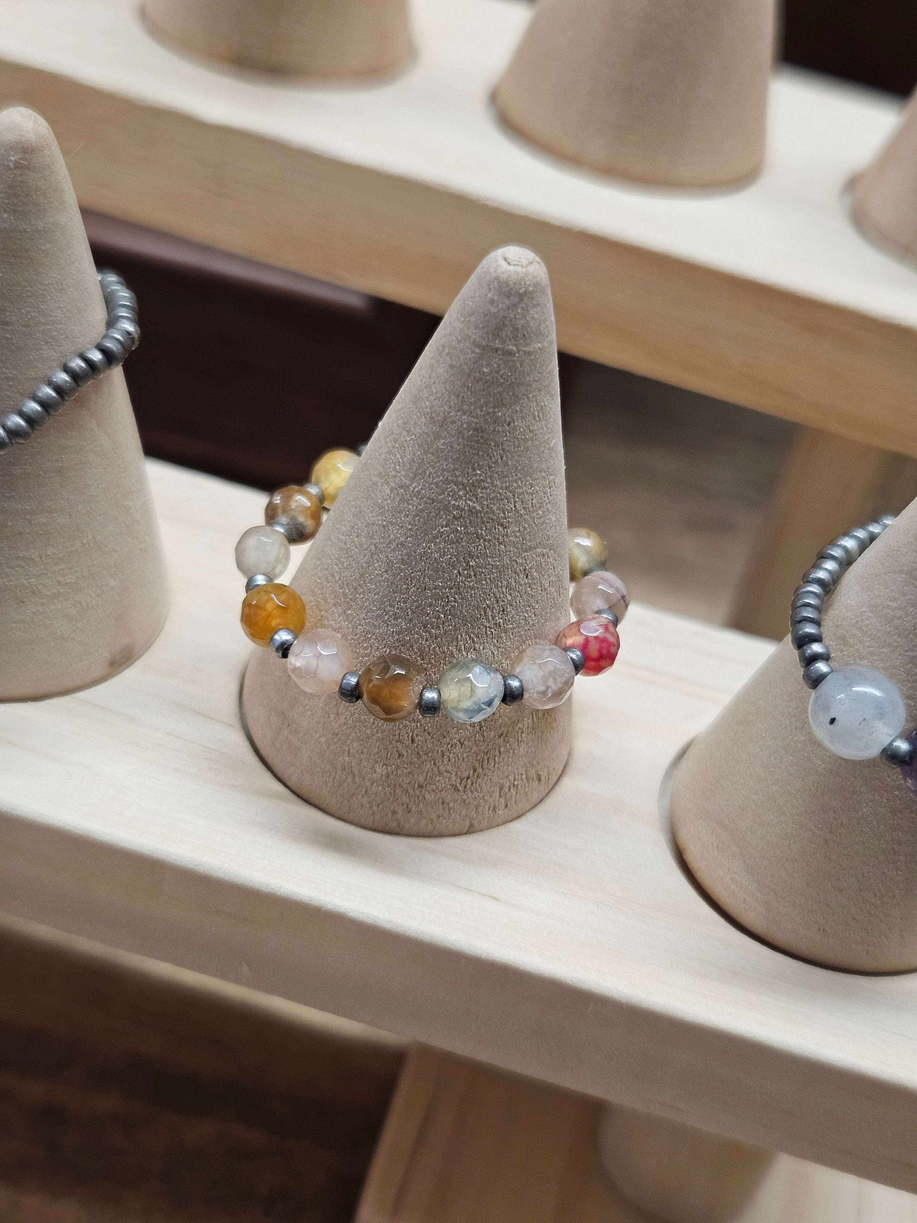 Elasticated Gemstone Rings