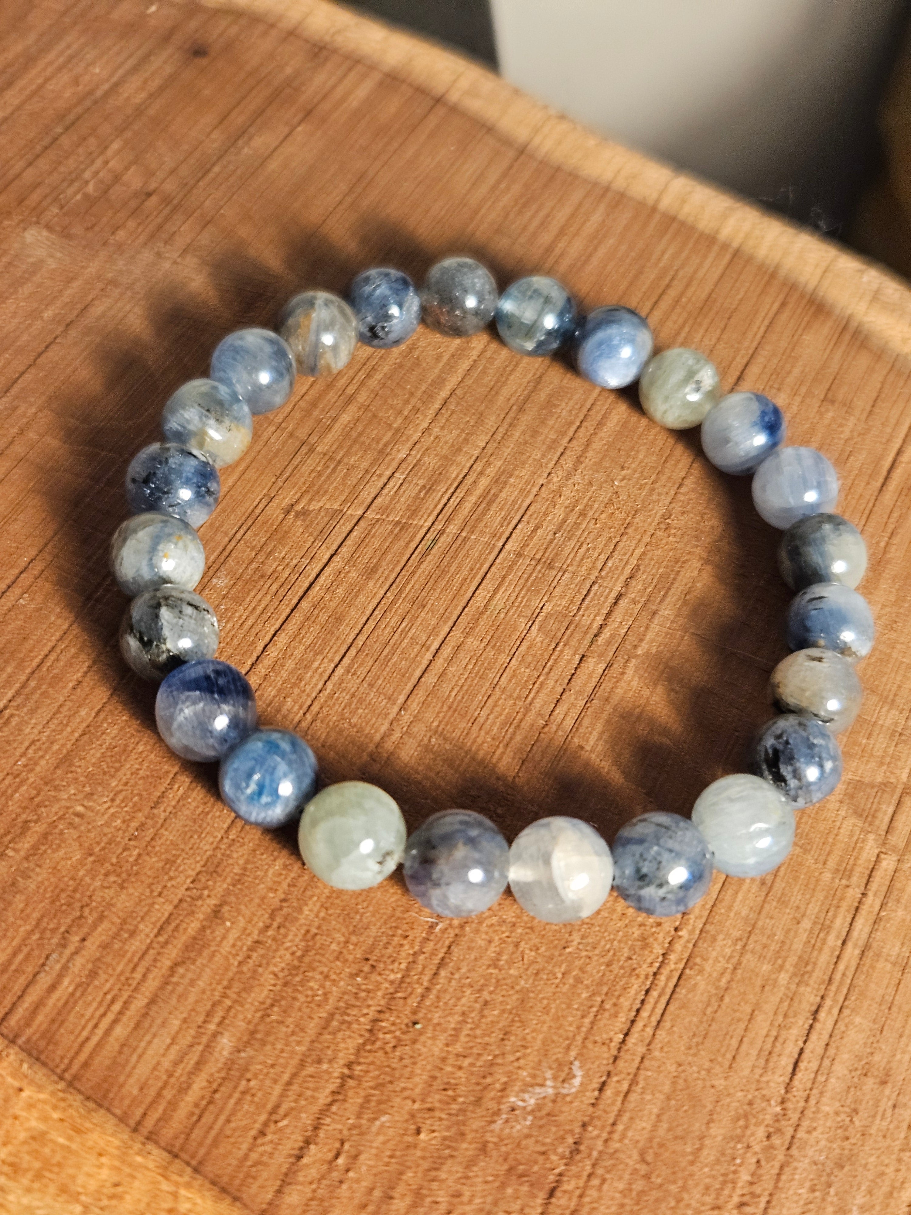Beaded Kyanite power bracelet