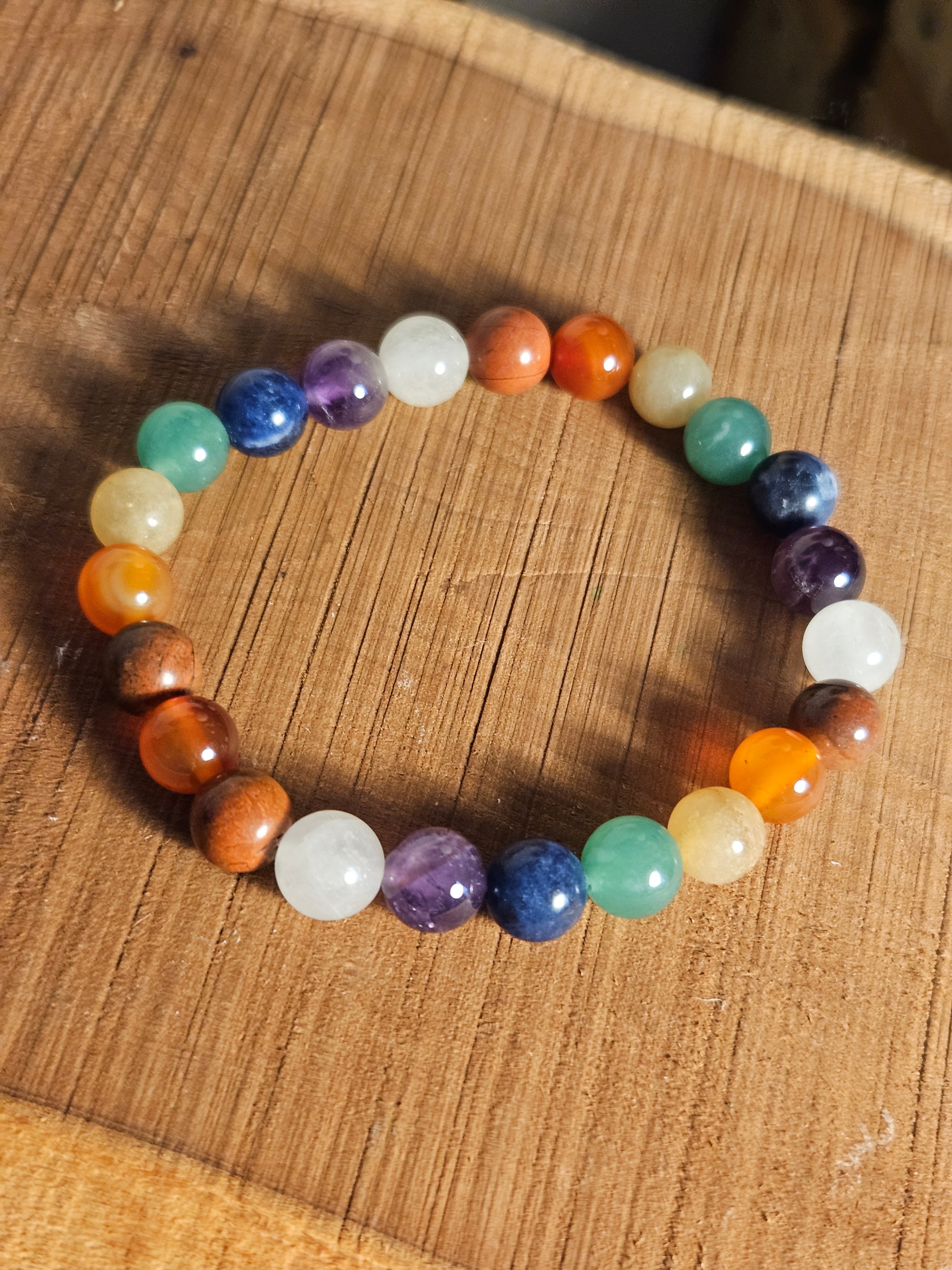 Chakra beaded bracelet