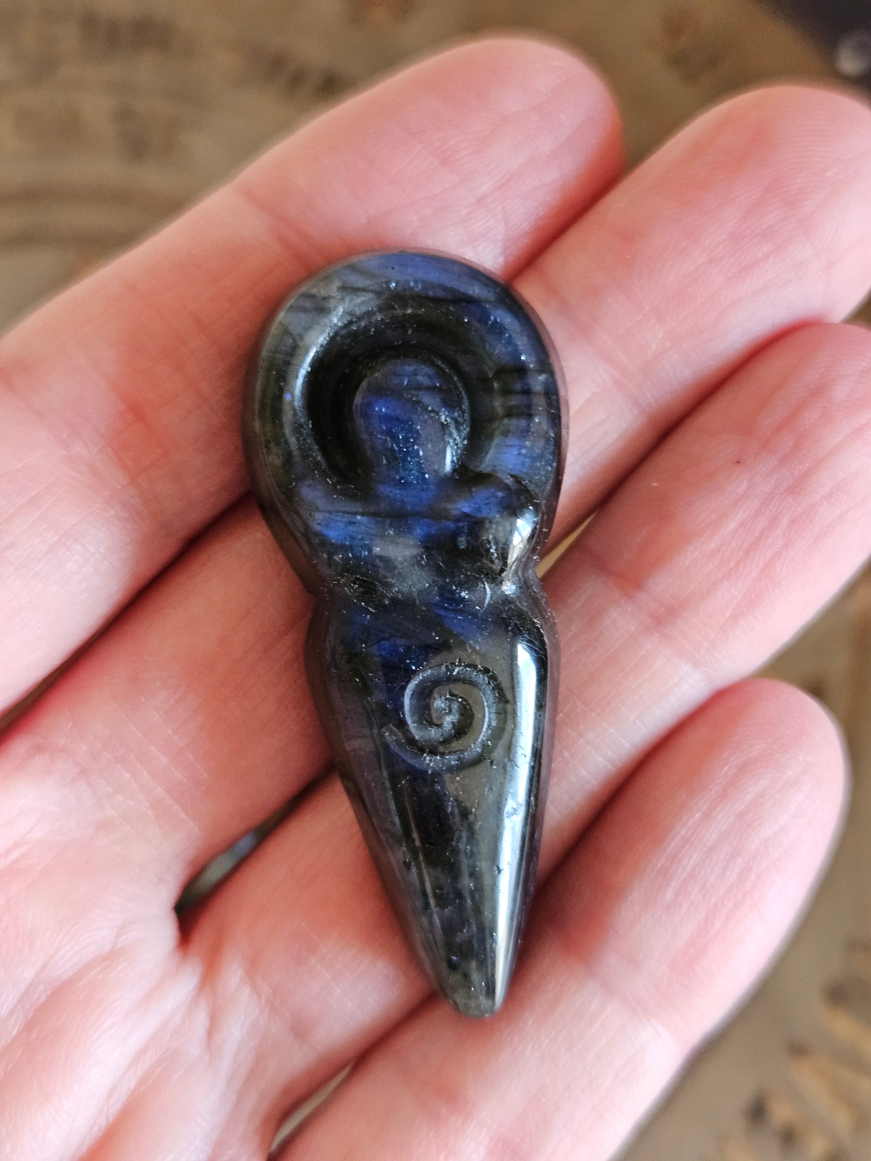 Labradorite Goddess Carving