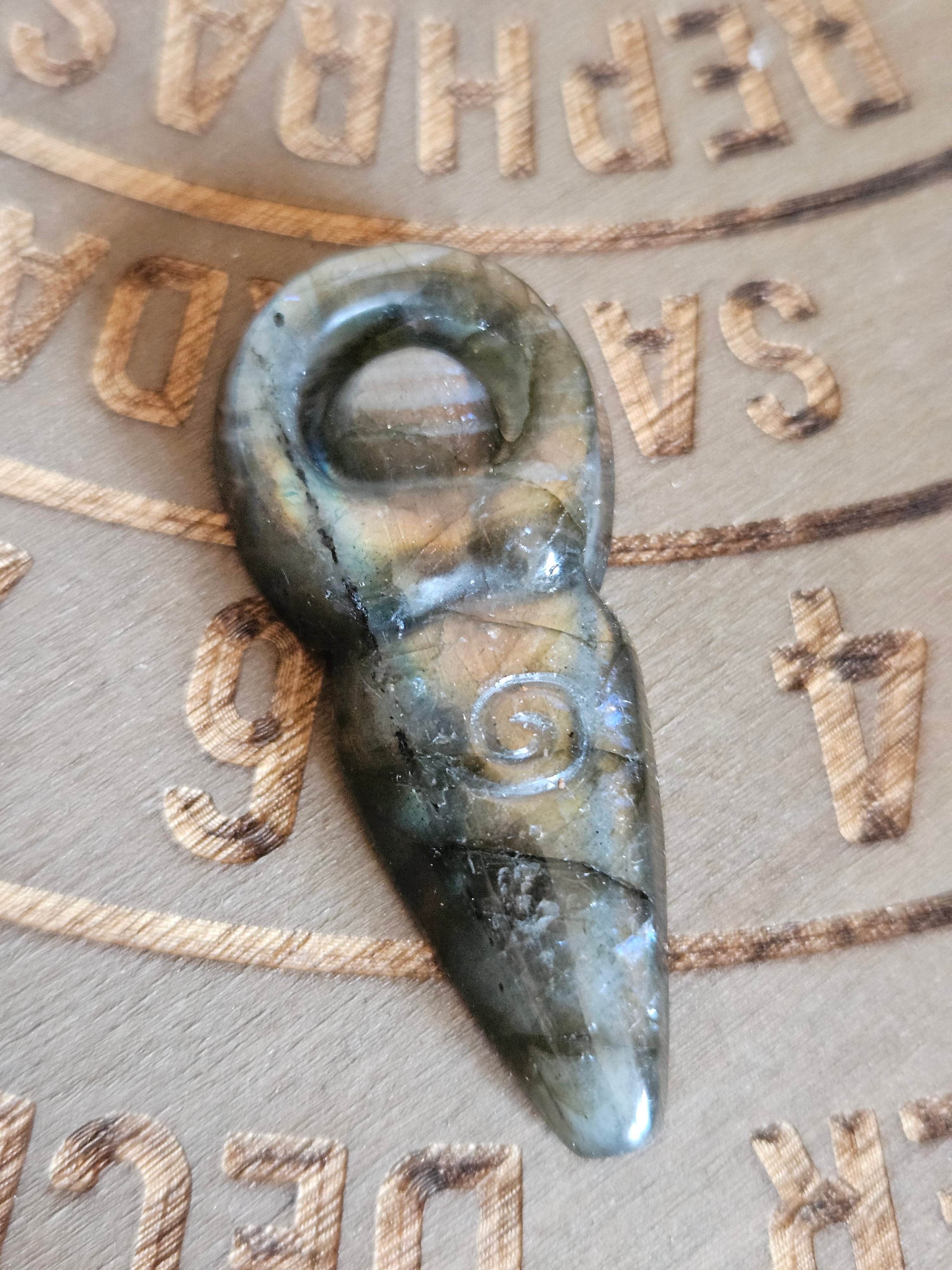 Labradorite Goddess Carving