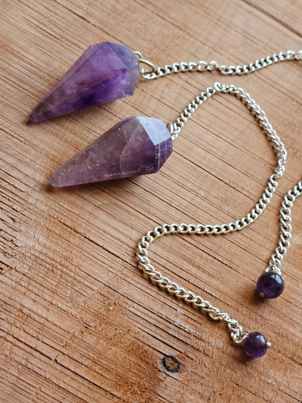 Amethyst pendulums