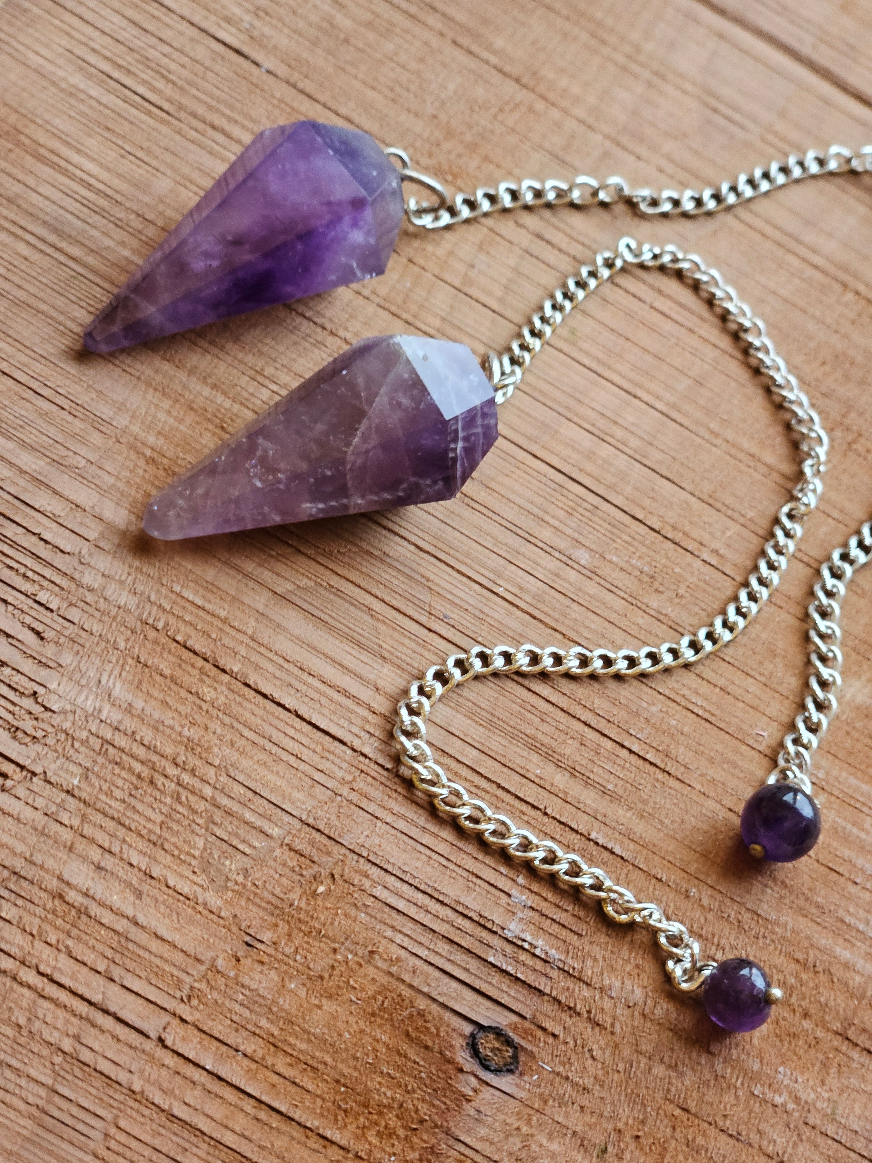 Amethyst pendulums