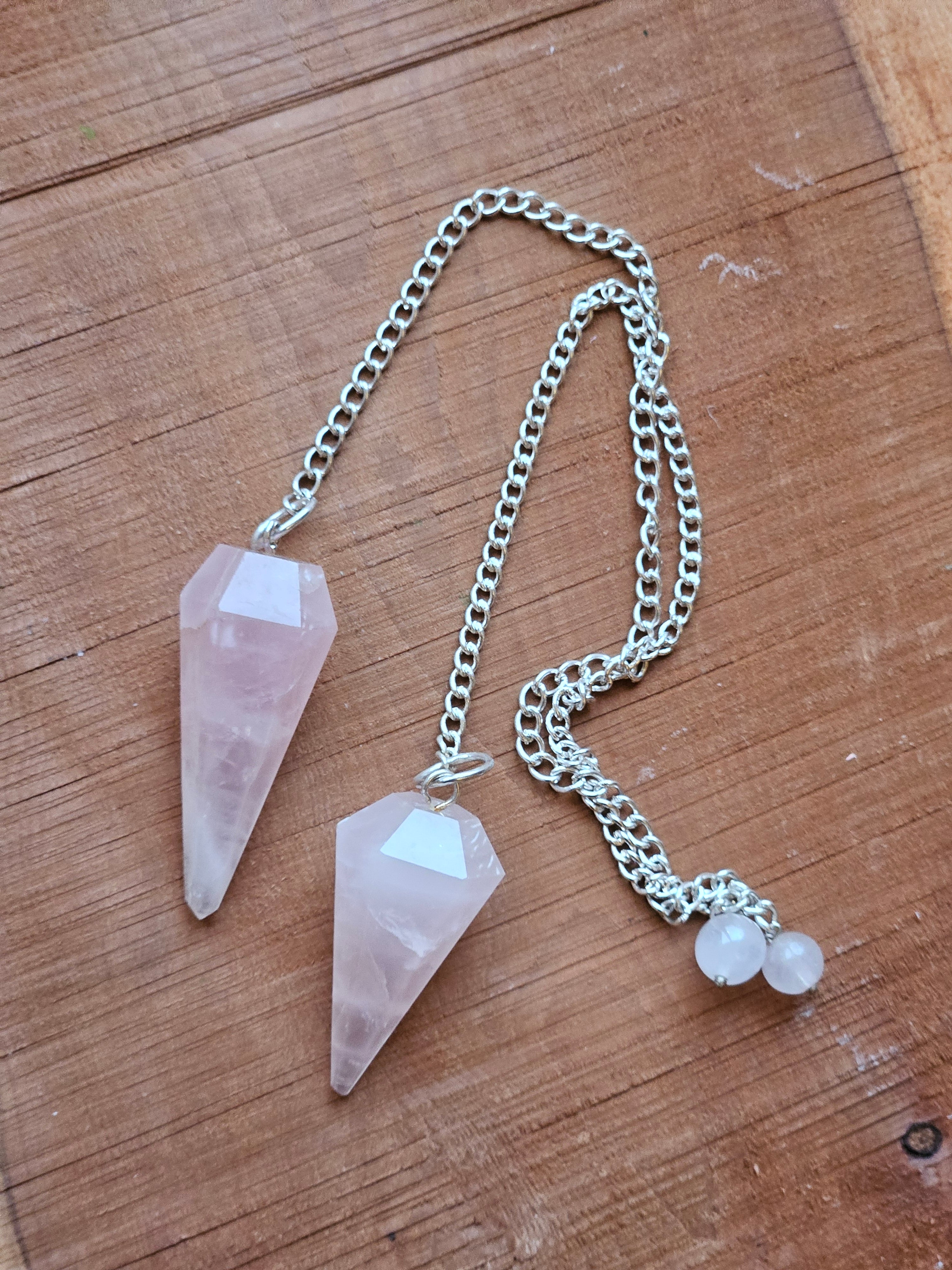 Rose Quartz pendulums