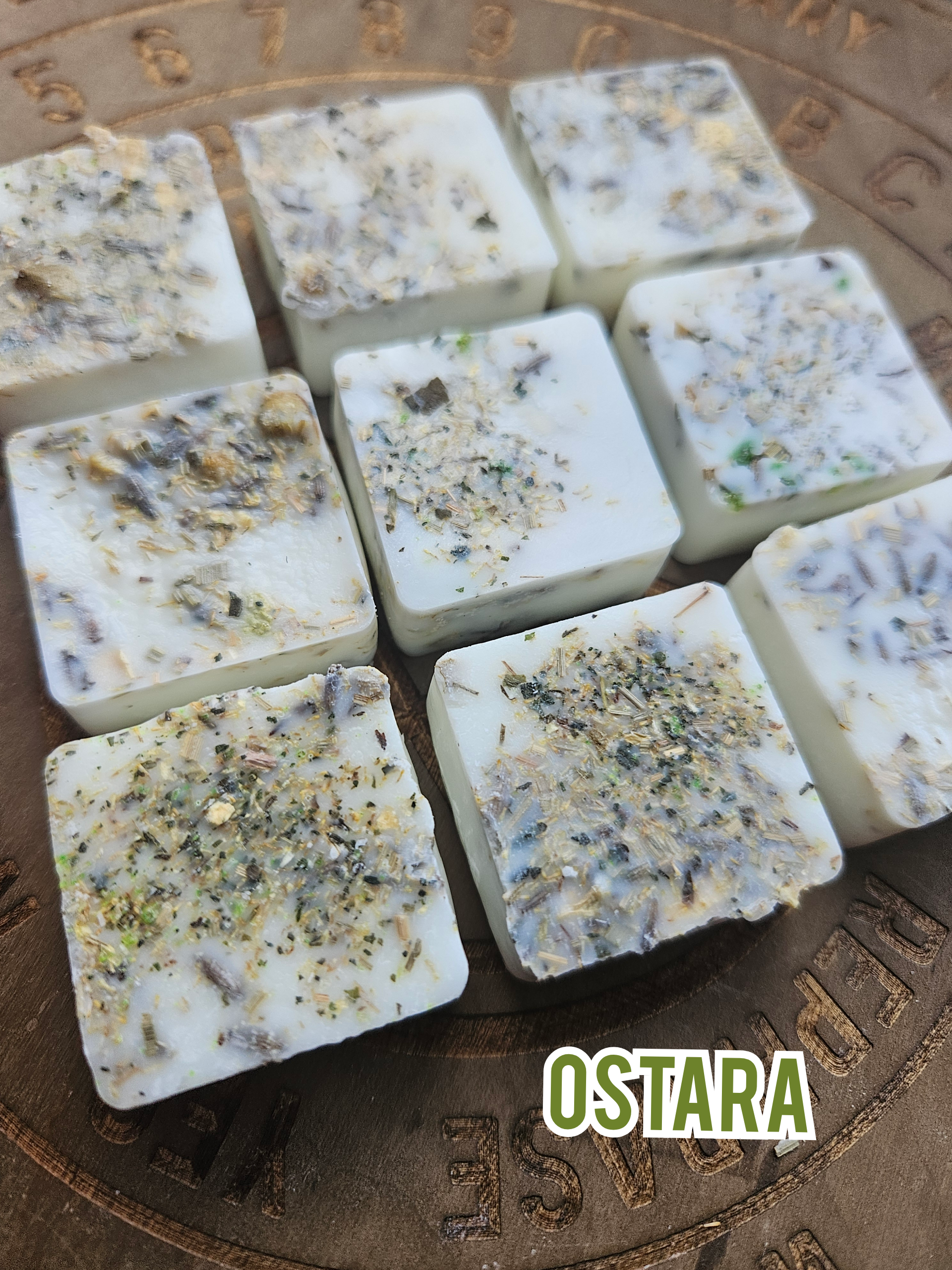 9 Handmade Ostara artisan soy wax melts with herbs, essential oils and botanical incense
