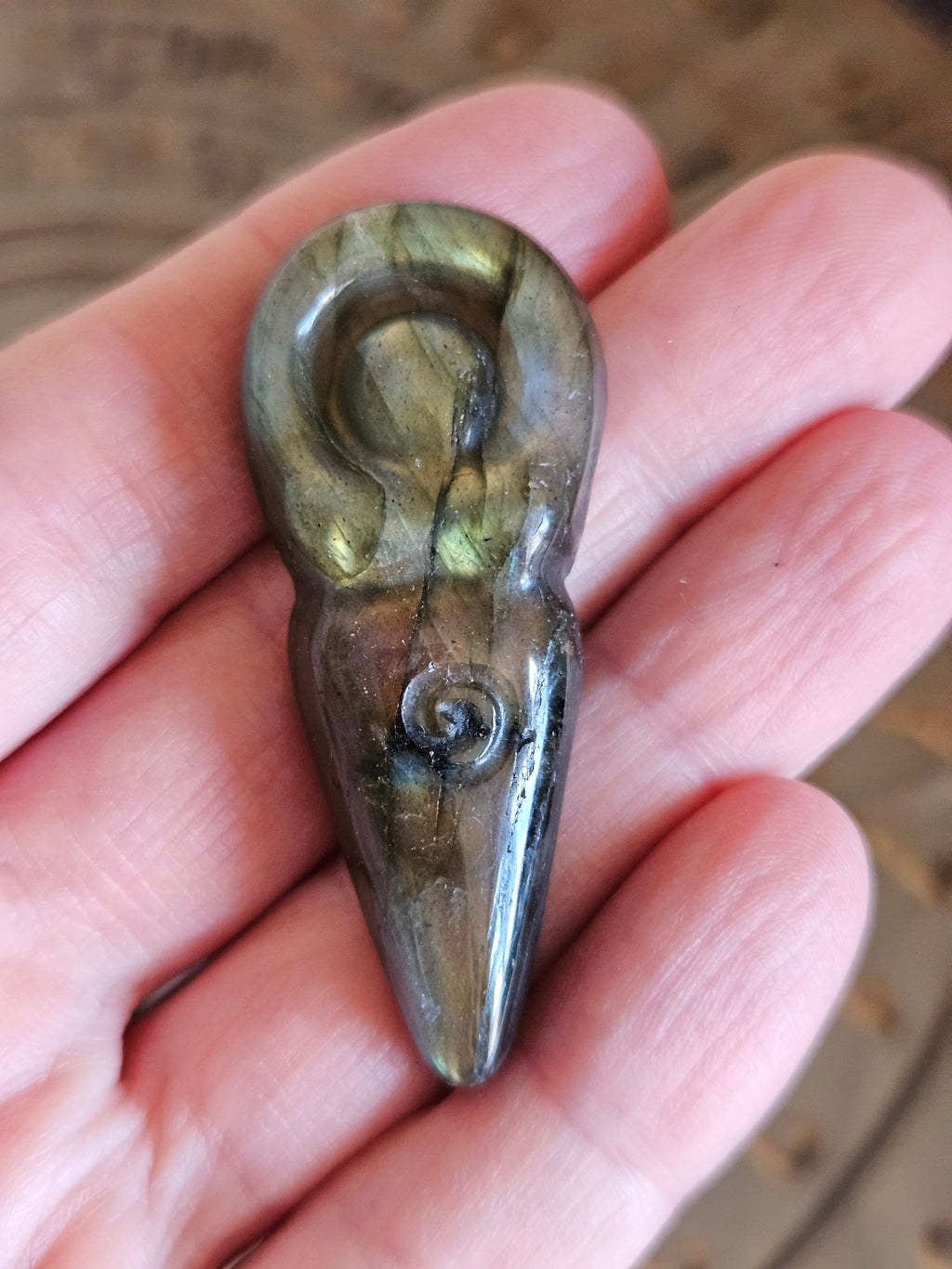 Labradorite Goddess Carving