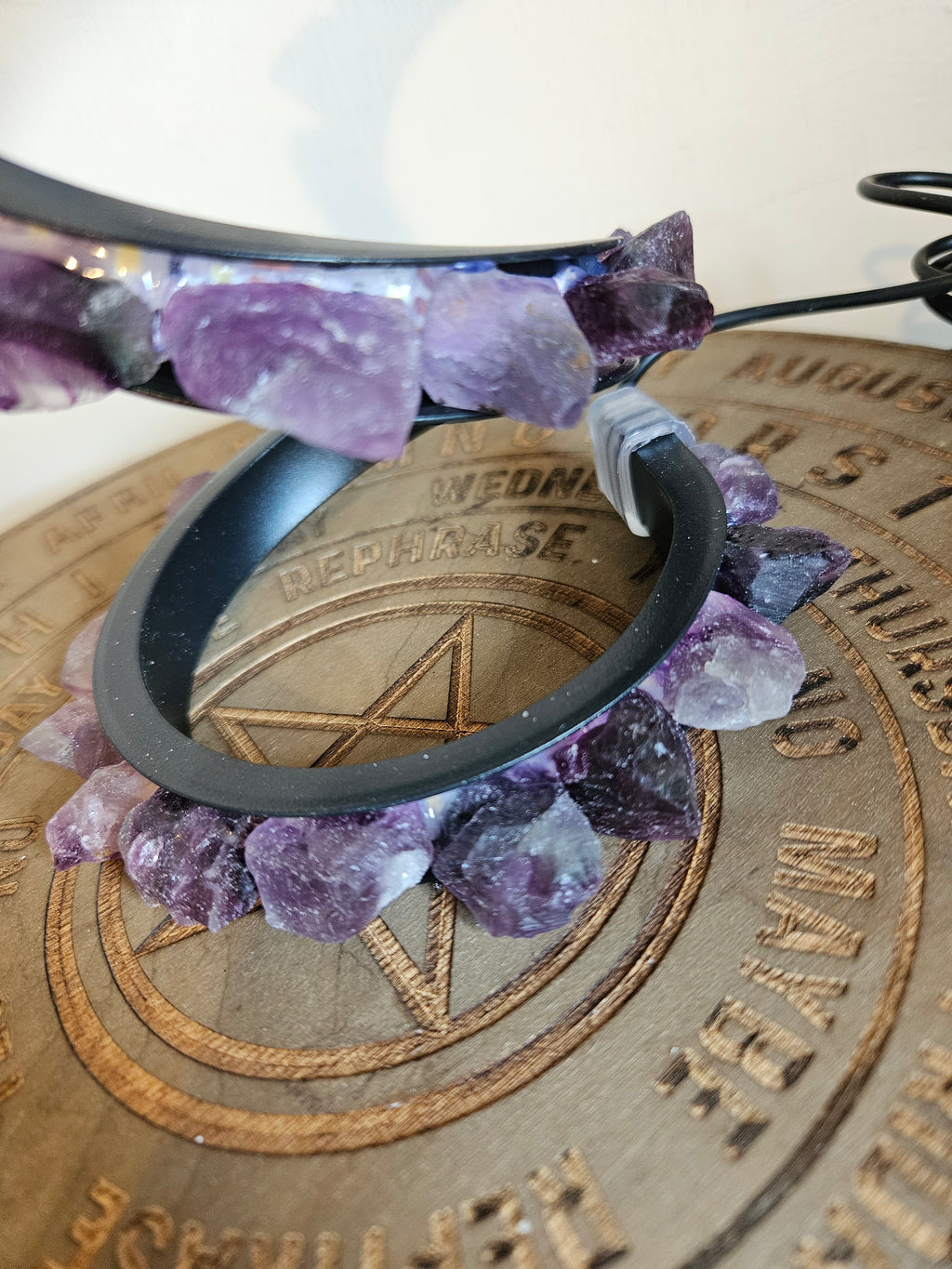 Fluorite Spiral Lamp