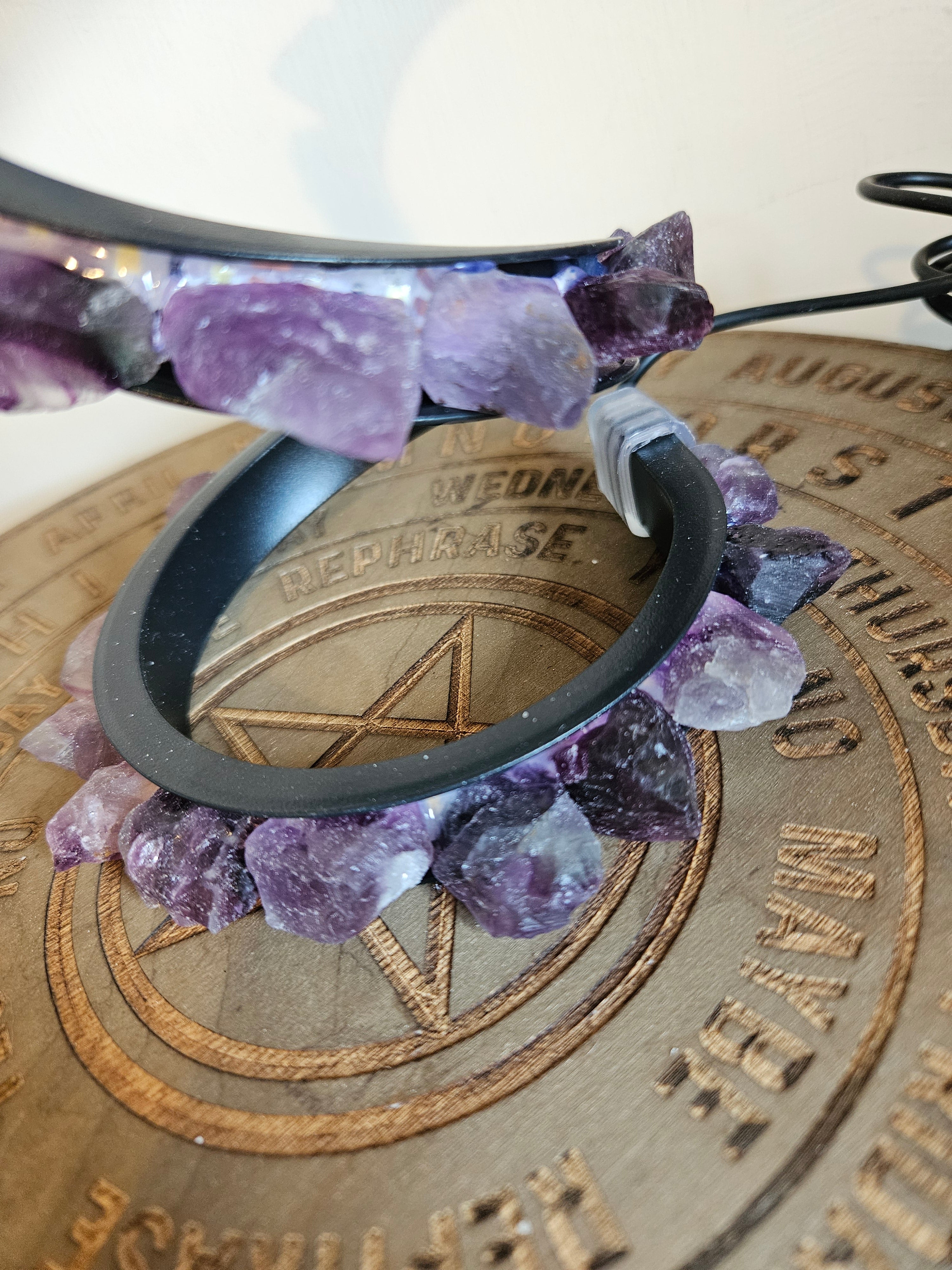 Fluorite Spiral Lamp