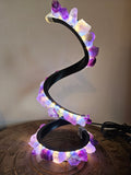 Fluorite Spiral Lamp