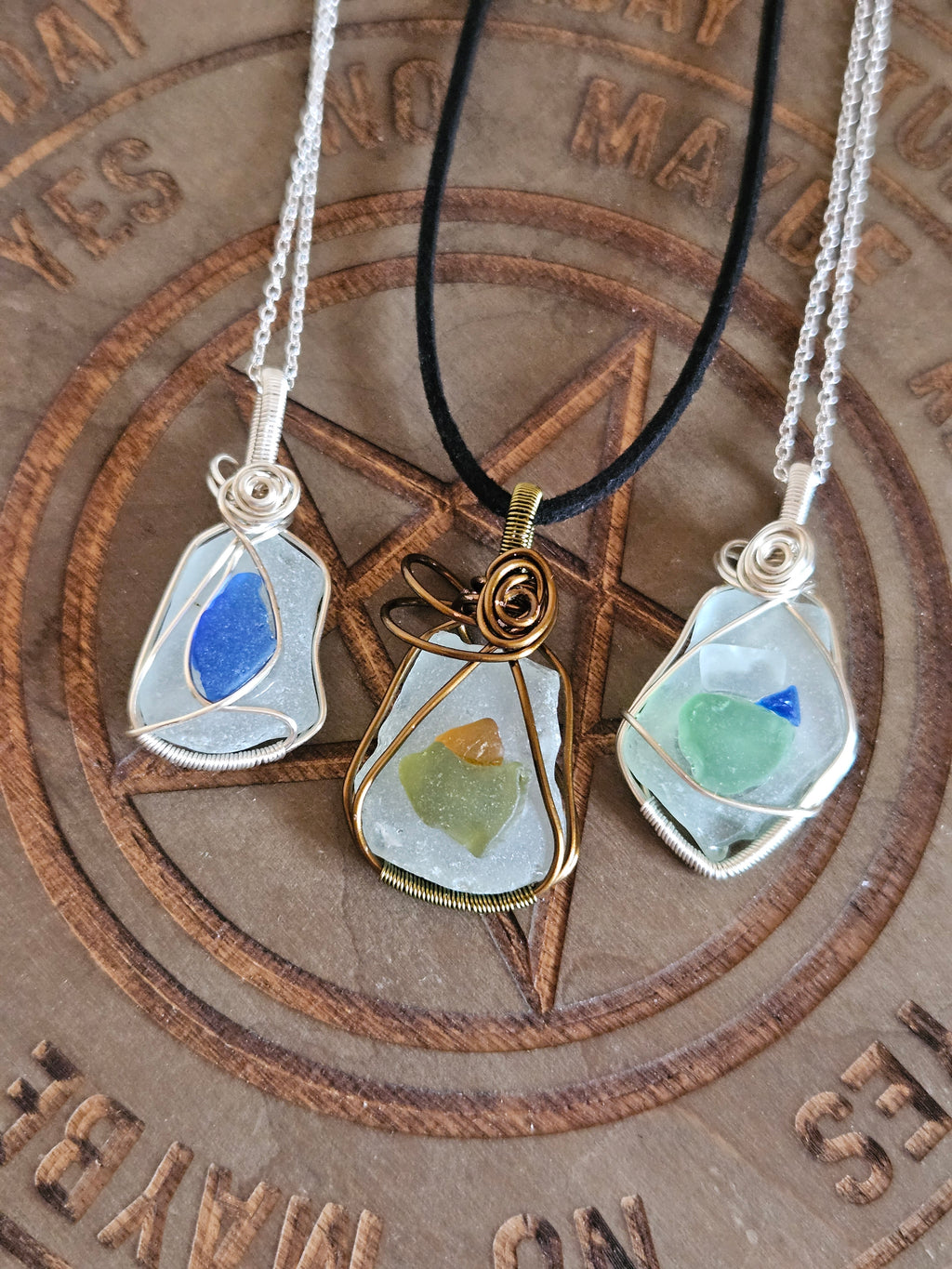 Sea Glass Pendant Necklace