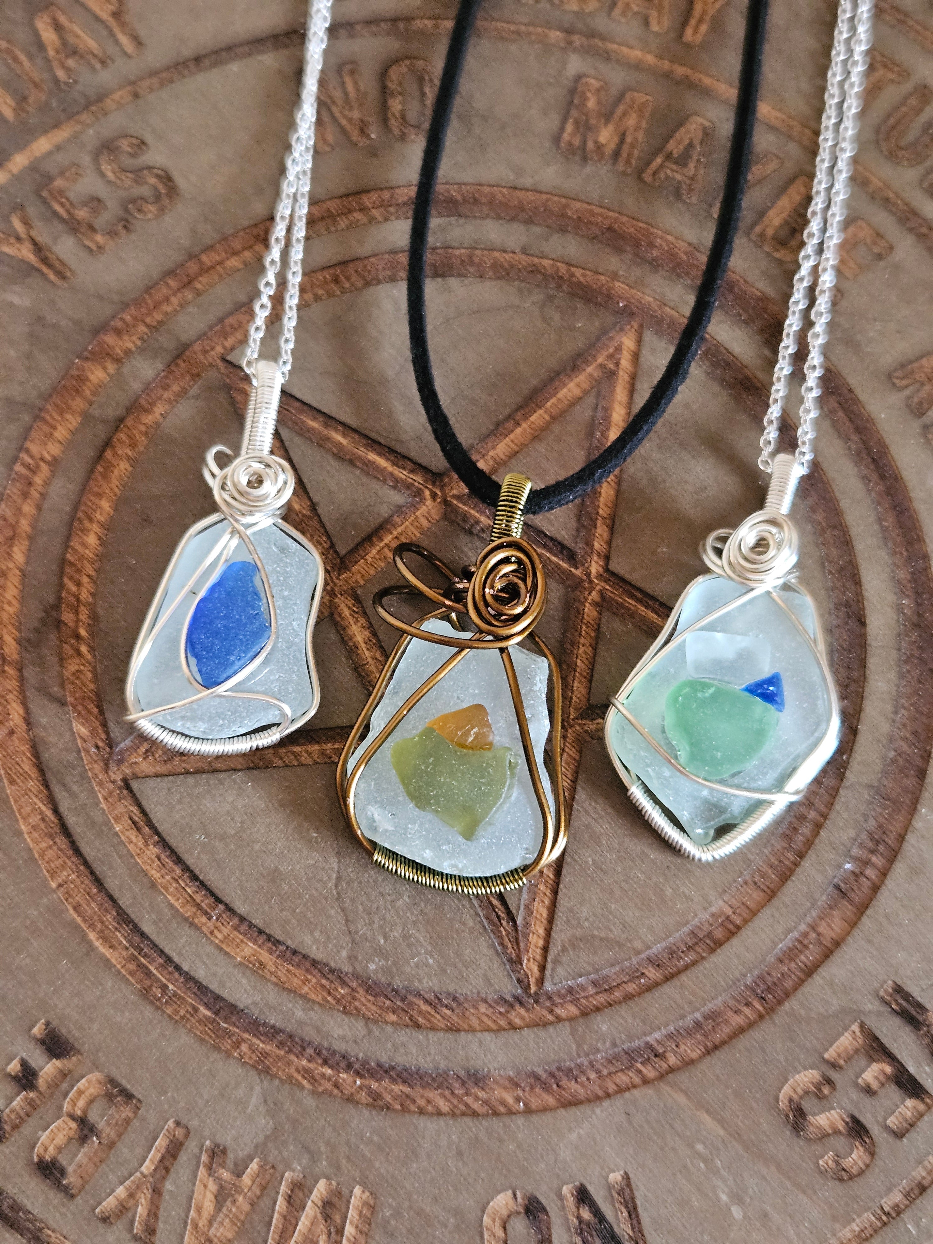 Sea Glass Pendant Necklace