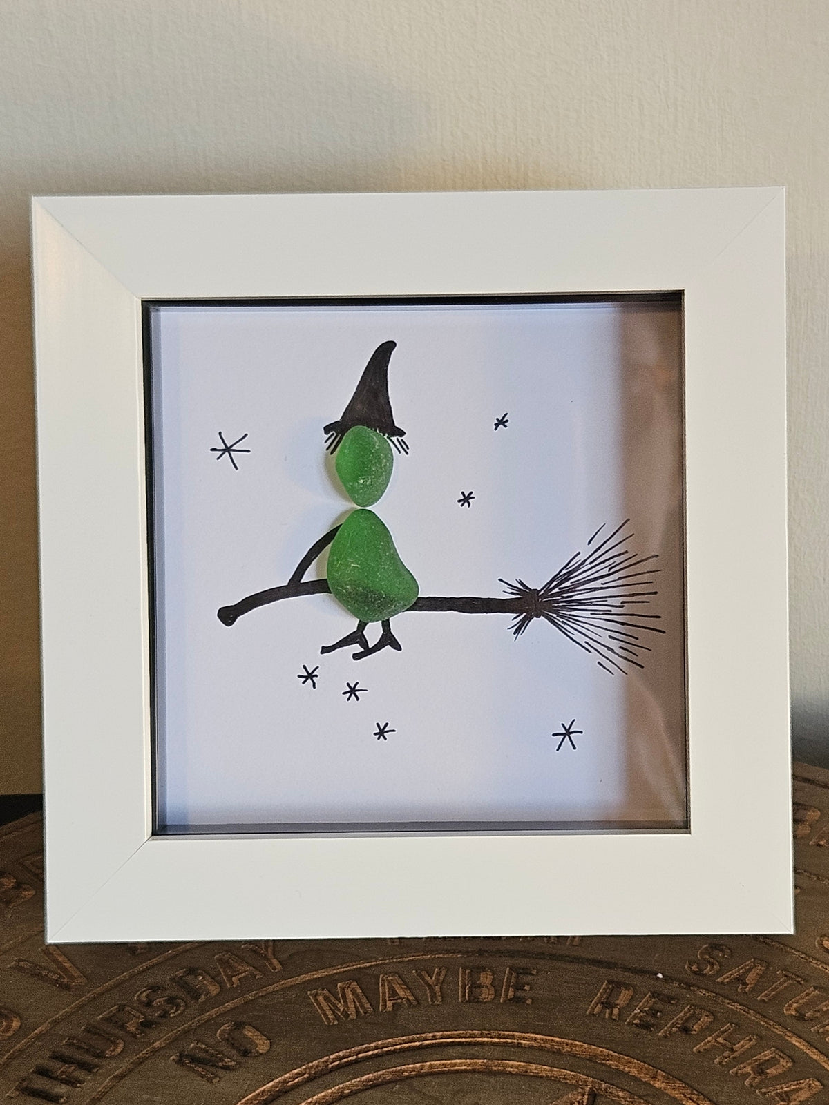 Sea Glass Art Pictures In Box Frame