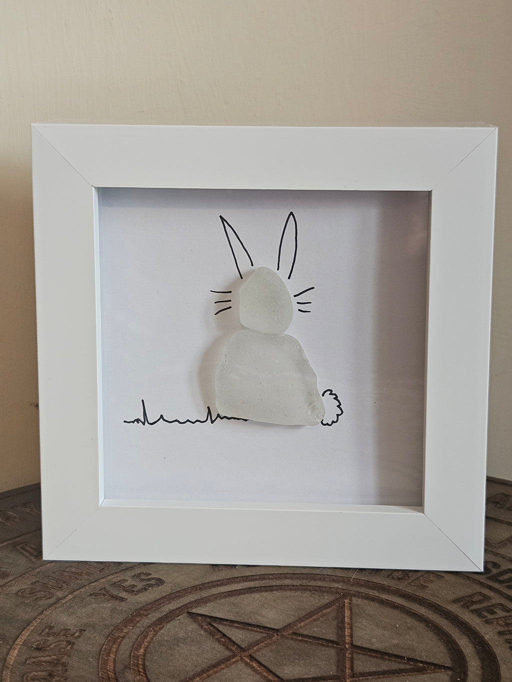 Sea Glass Art In Box Frame