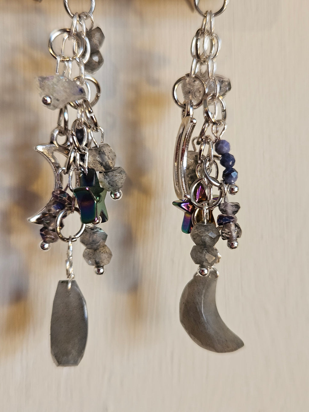 Night Sky Themed Chandelier Earrings