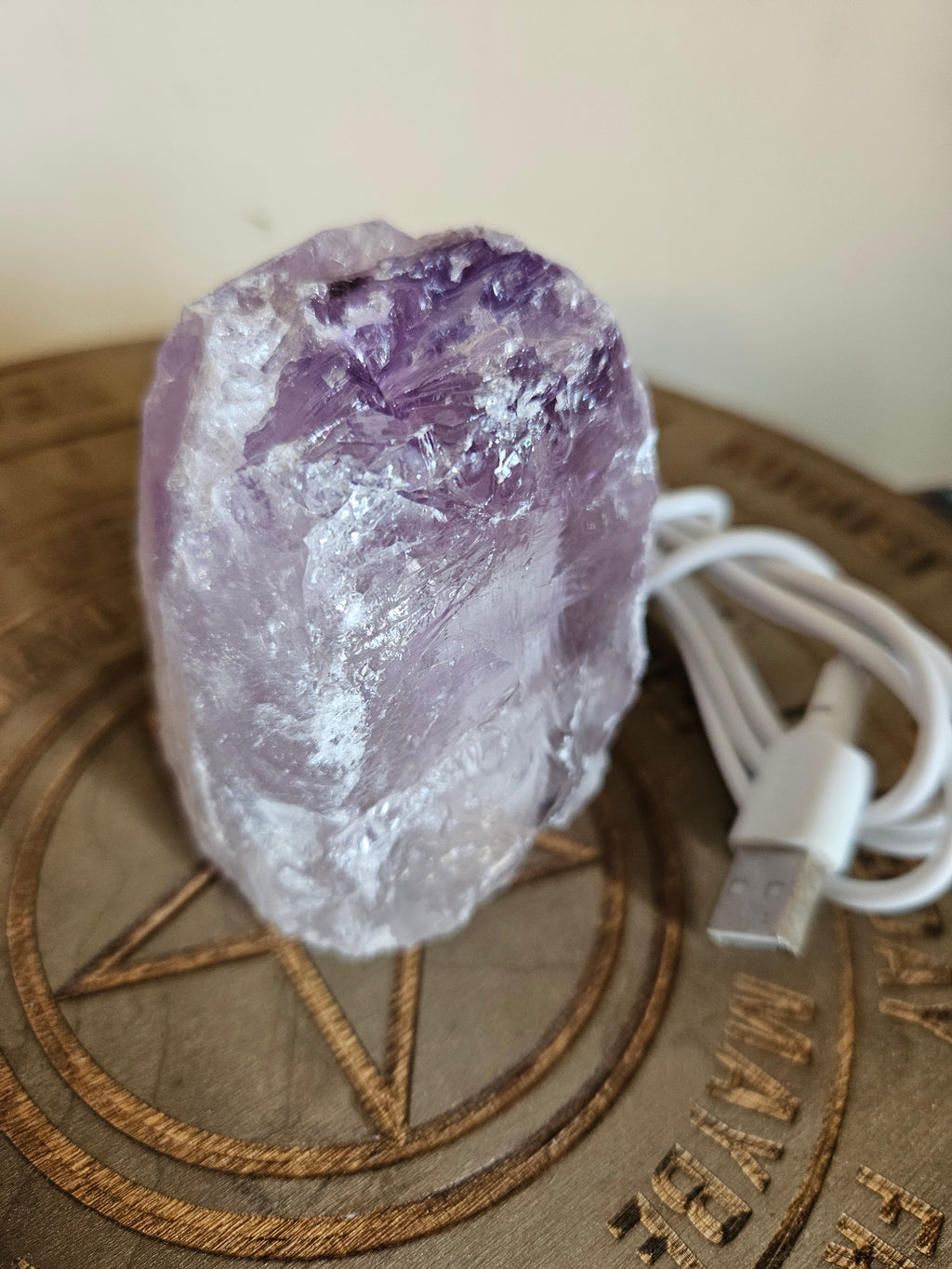 Mini Amethyst Lamp