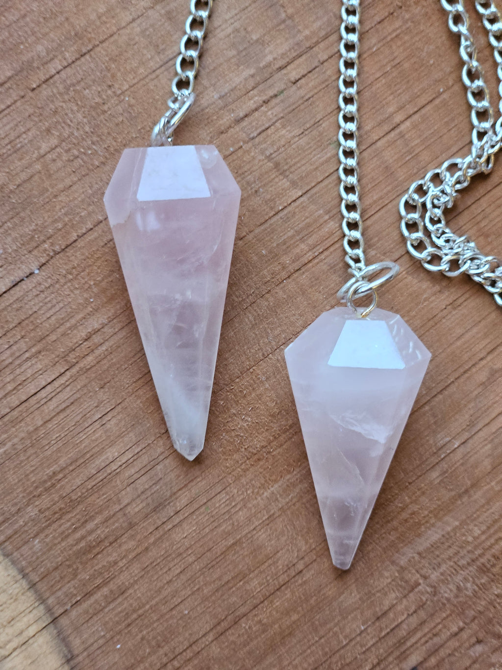Rose Quartz pendulums