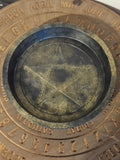 Pentagram bowl in black and gold