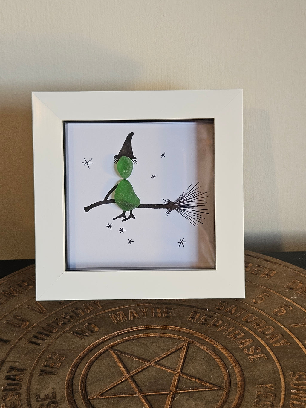 Sea Glass Art Pictures In Box Frame