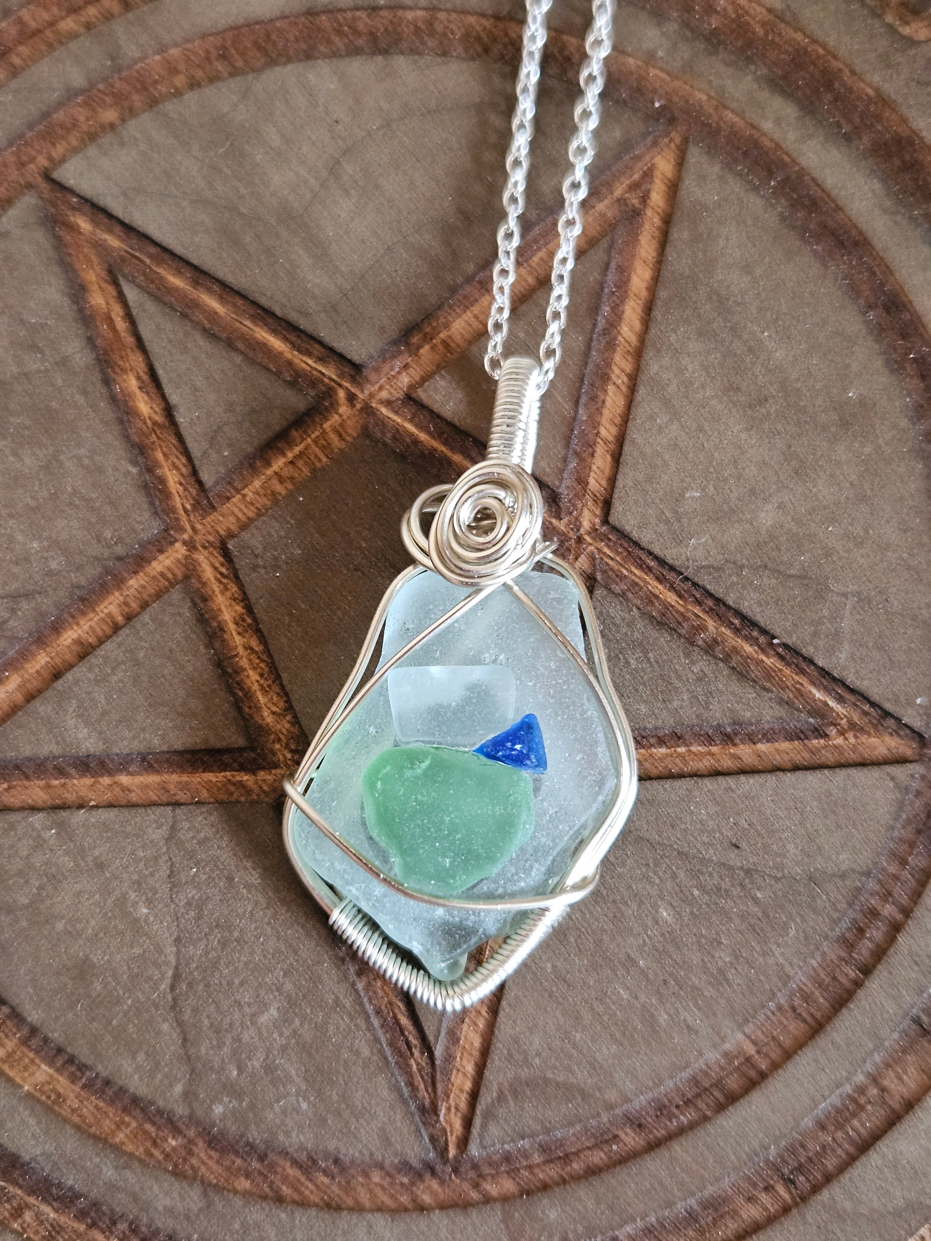 Sea Glass Pendant Necklace