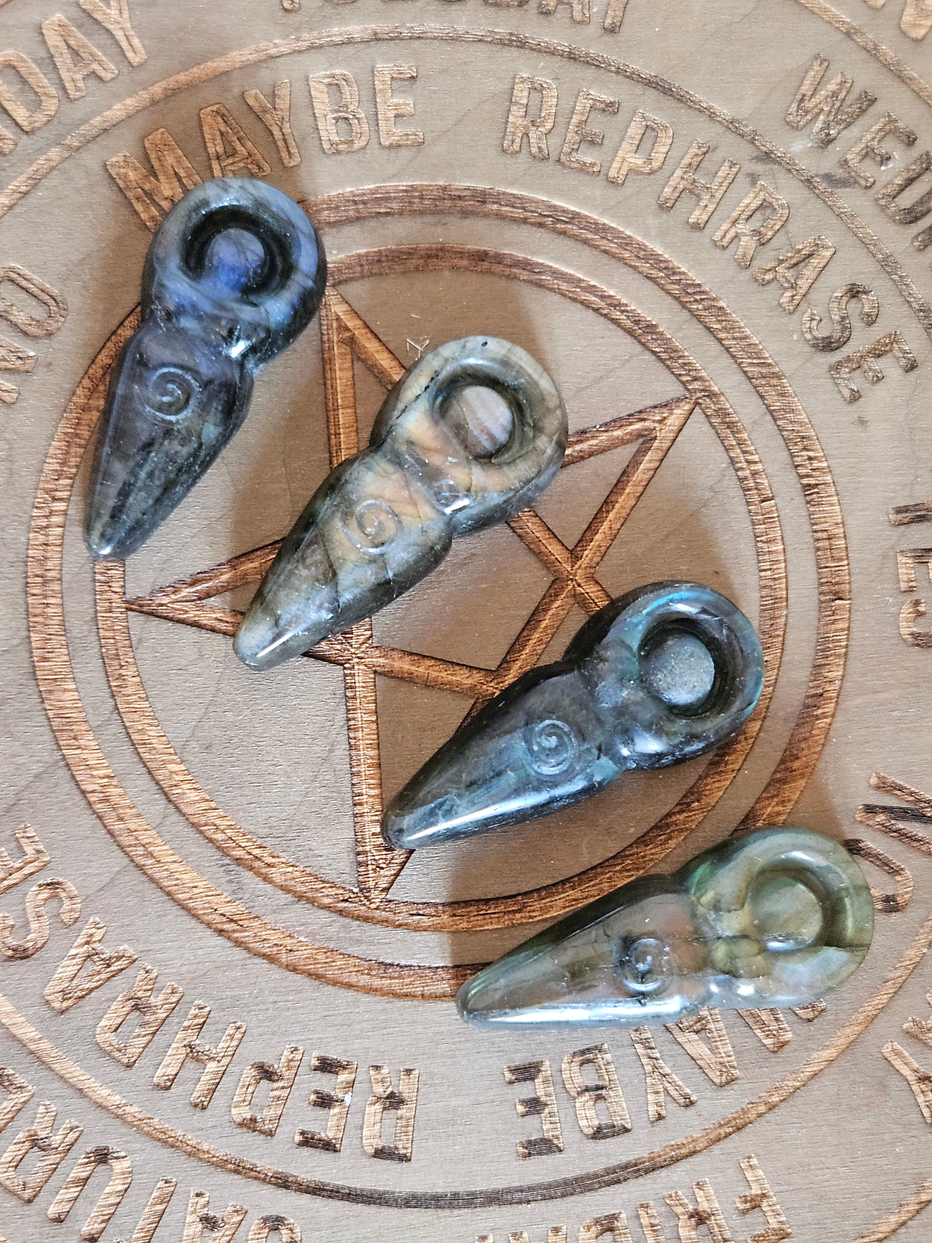 Labradorite Goddess Carving