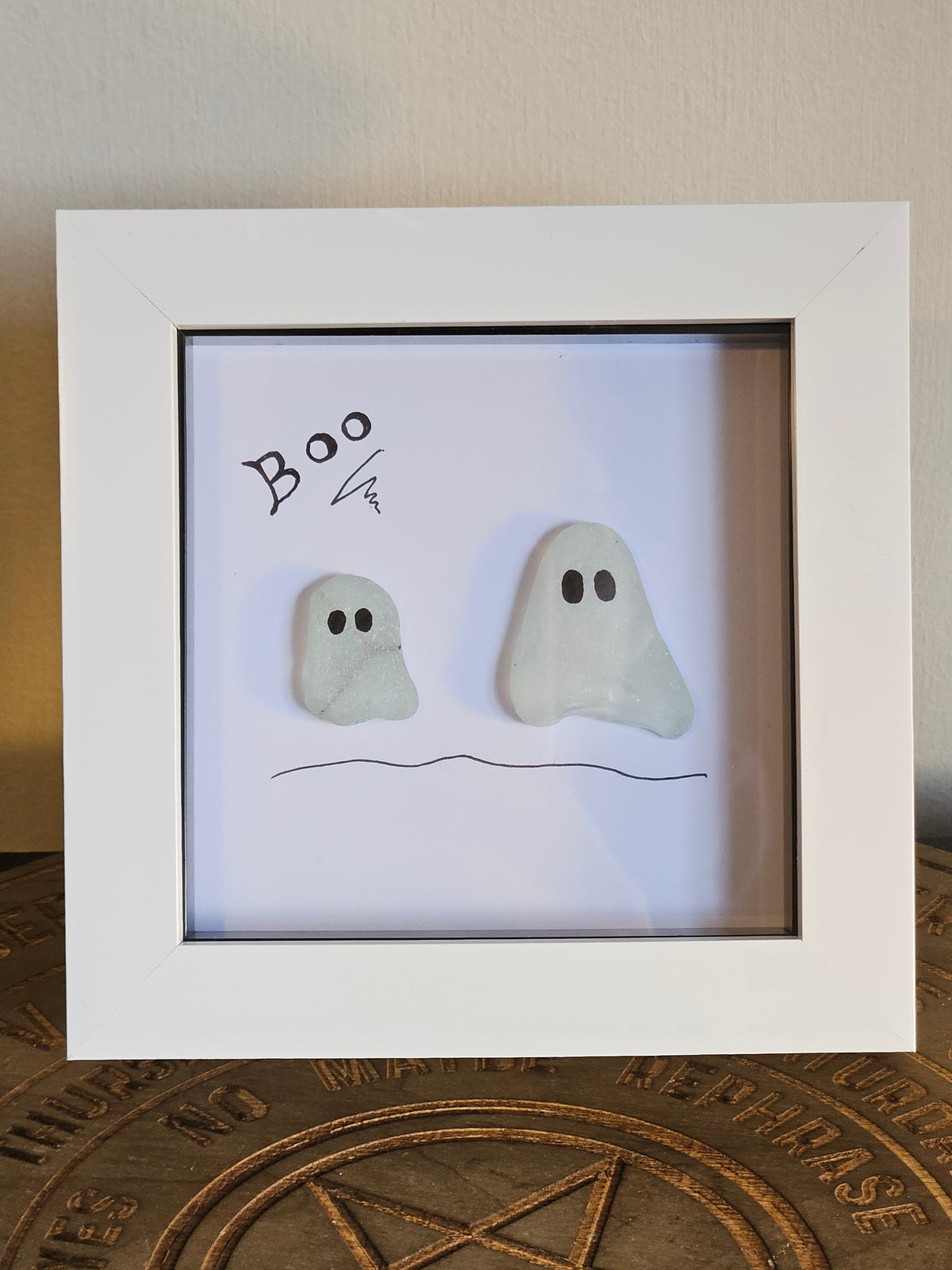 Sea Glass Art Pictures In Box Frame