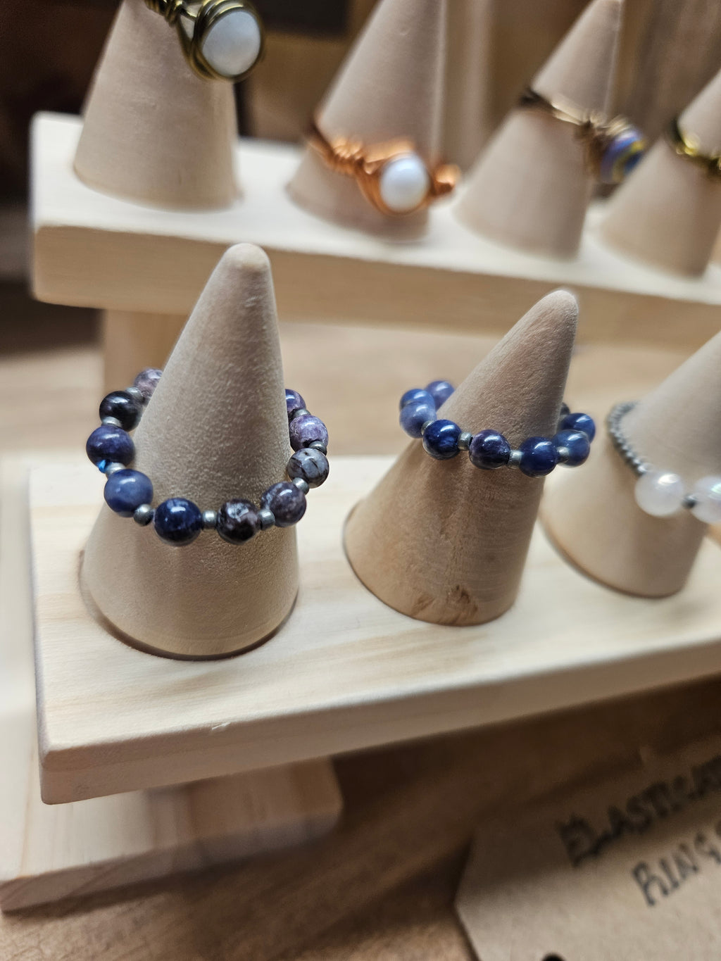 Elasticated Gemstone Rings