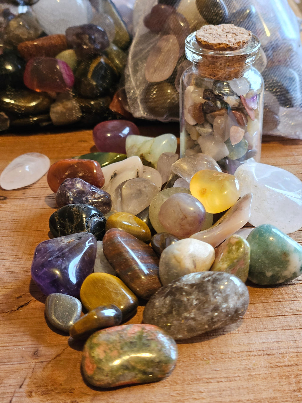 Contents of a crystal suprise bag