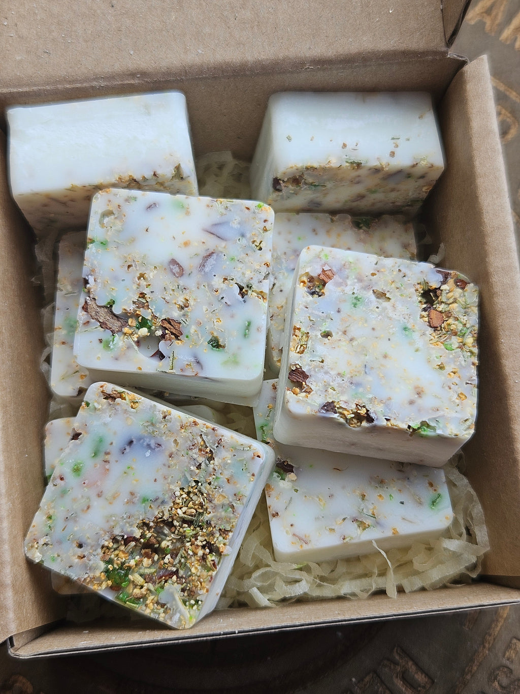 Mabon handmade artisan wax melts with botanical incense in a gift box