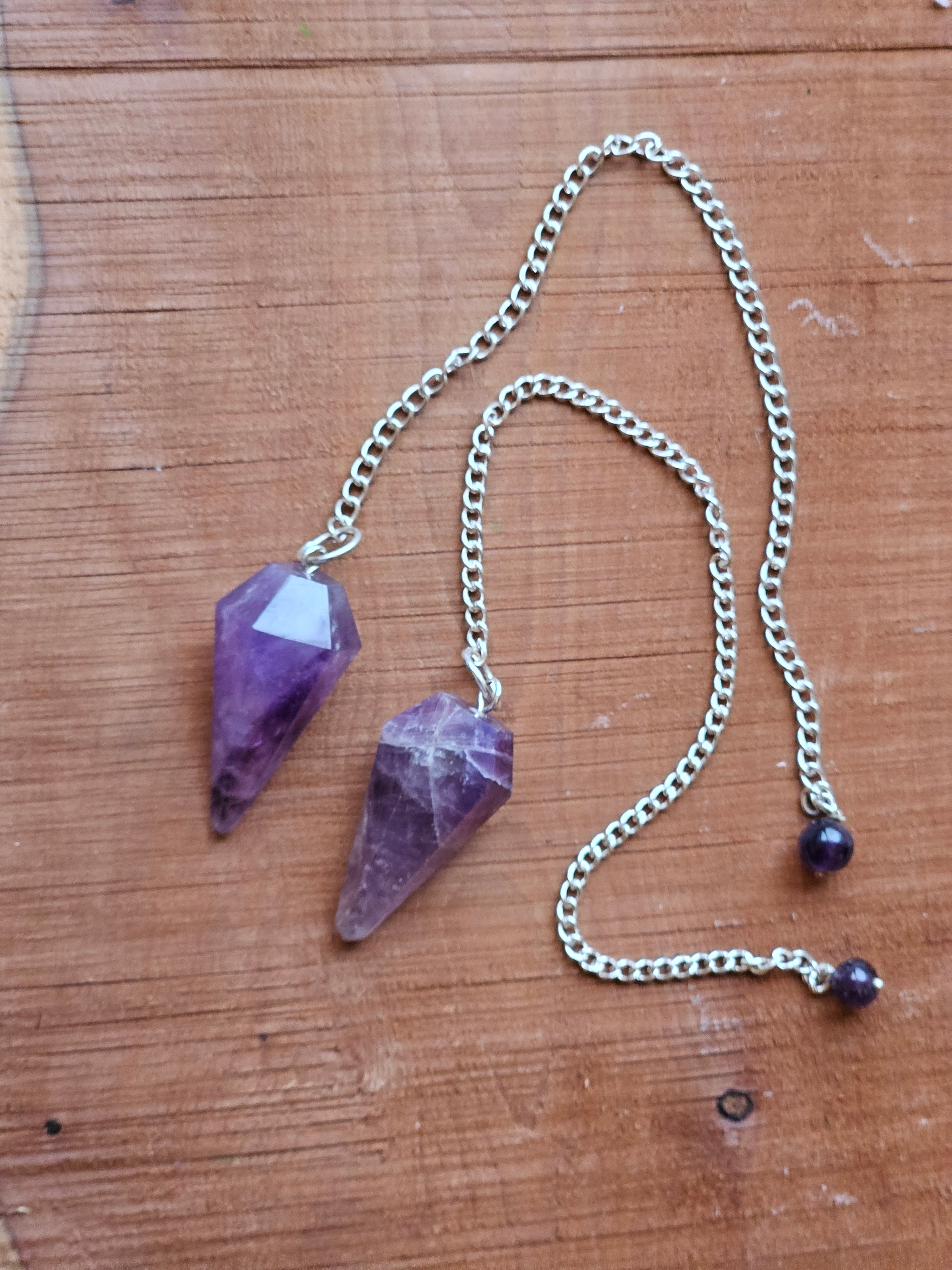 Amethyst pendulums