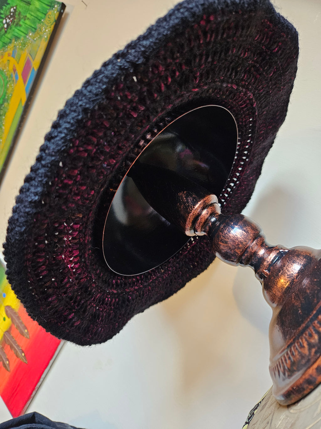 Bottom view of hat