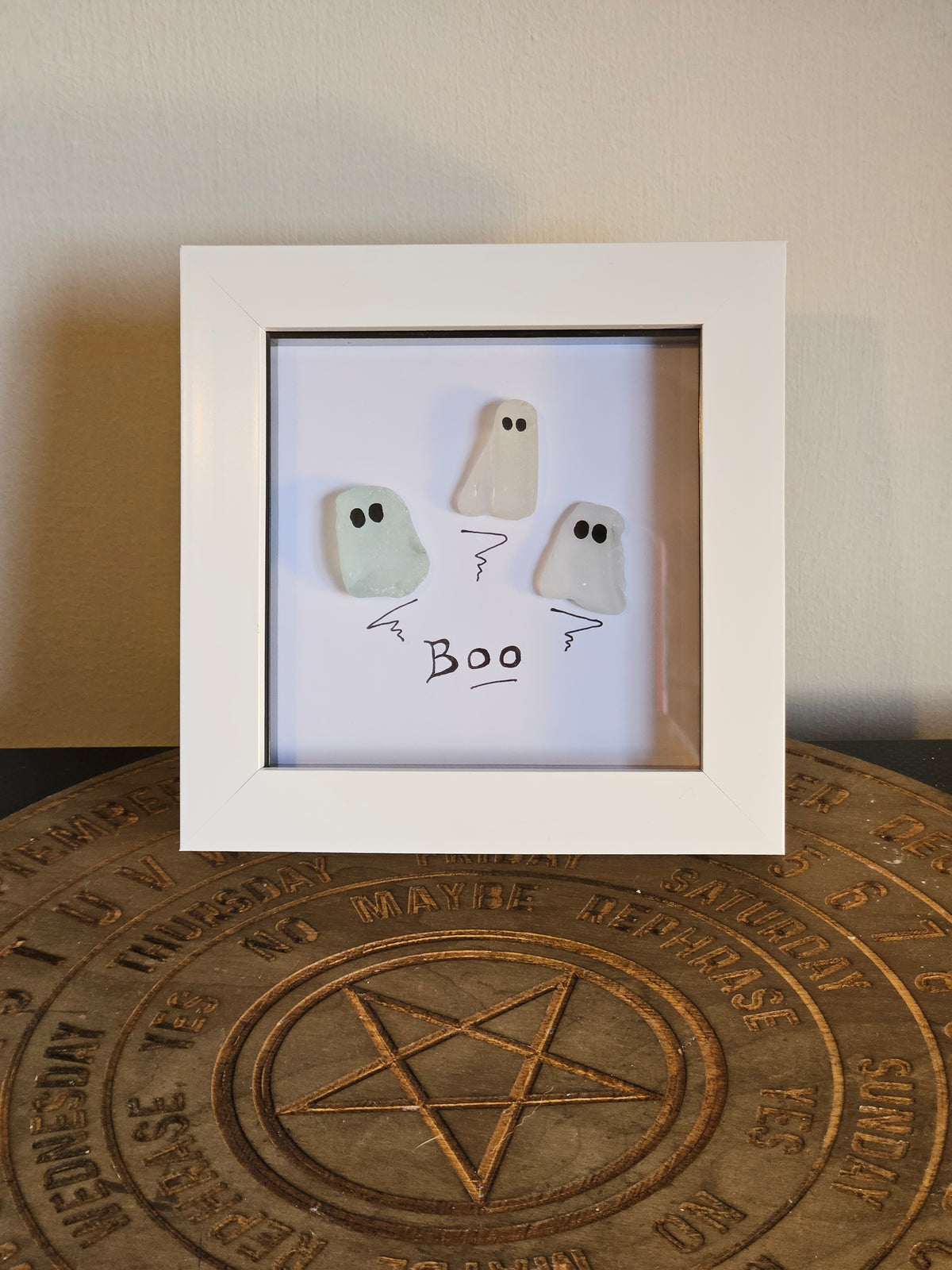 Sea Glass Art Pictures In Box Frame