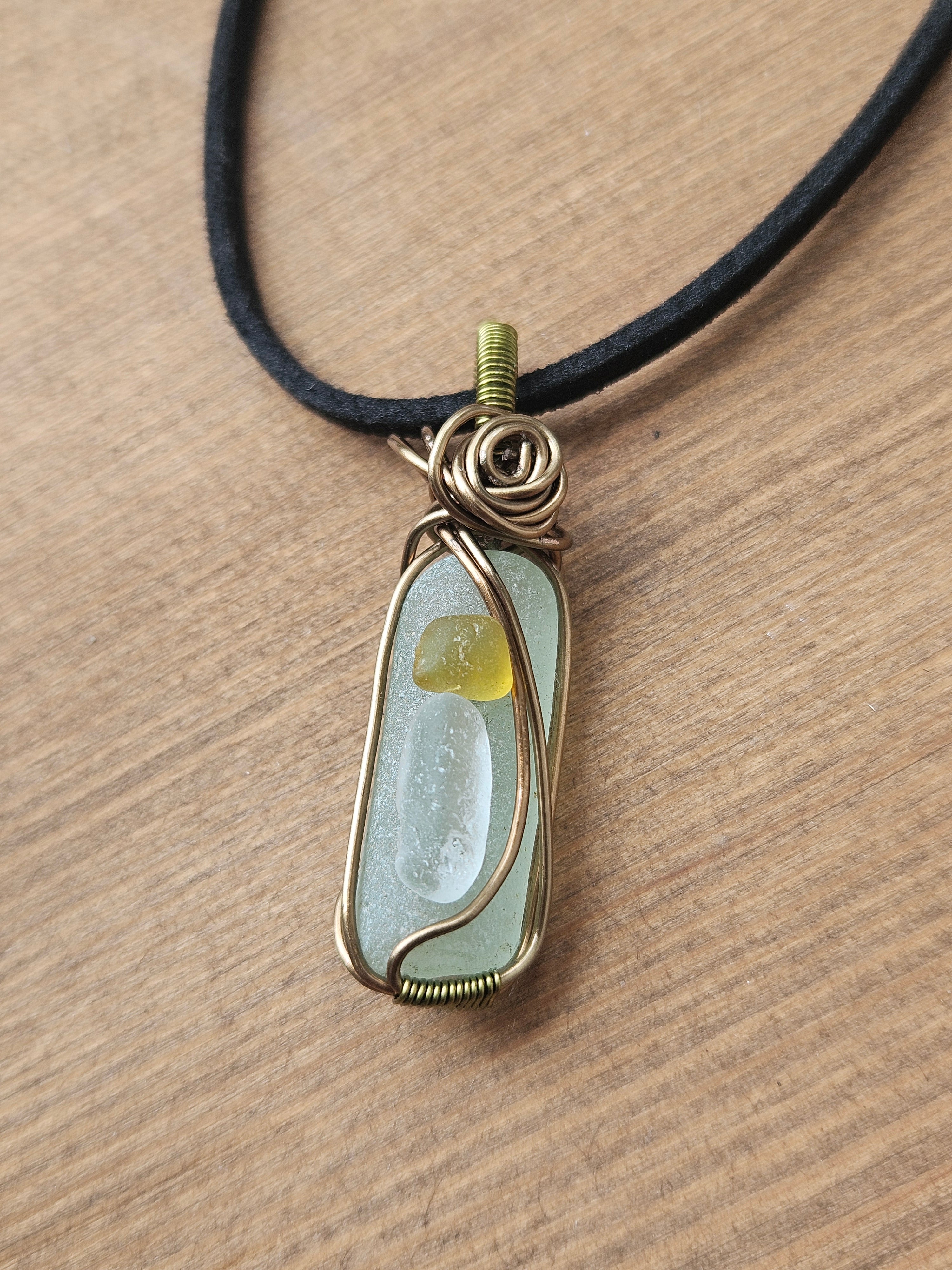 Sea Glass Pendant Necklace