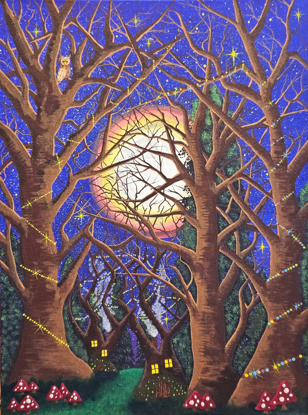 Midnight Magic Mounted Print