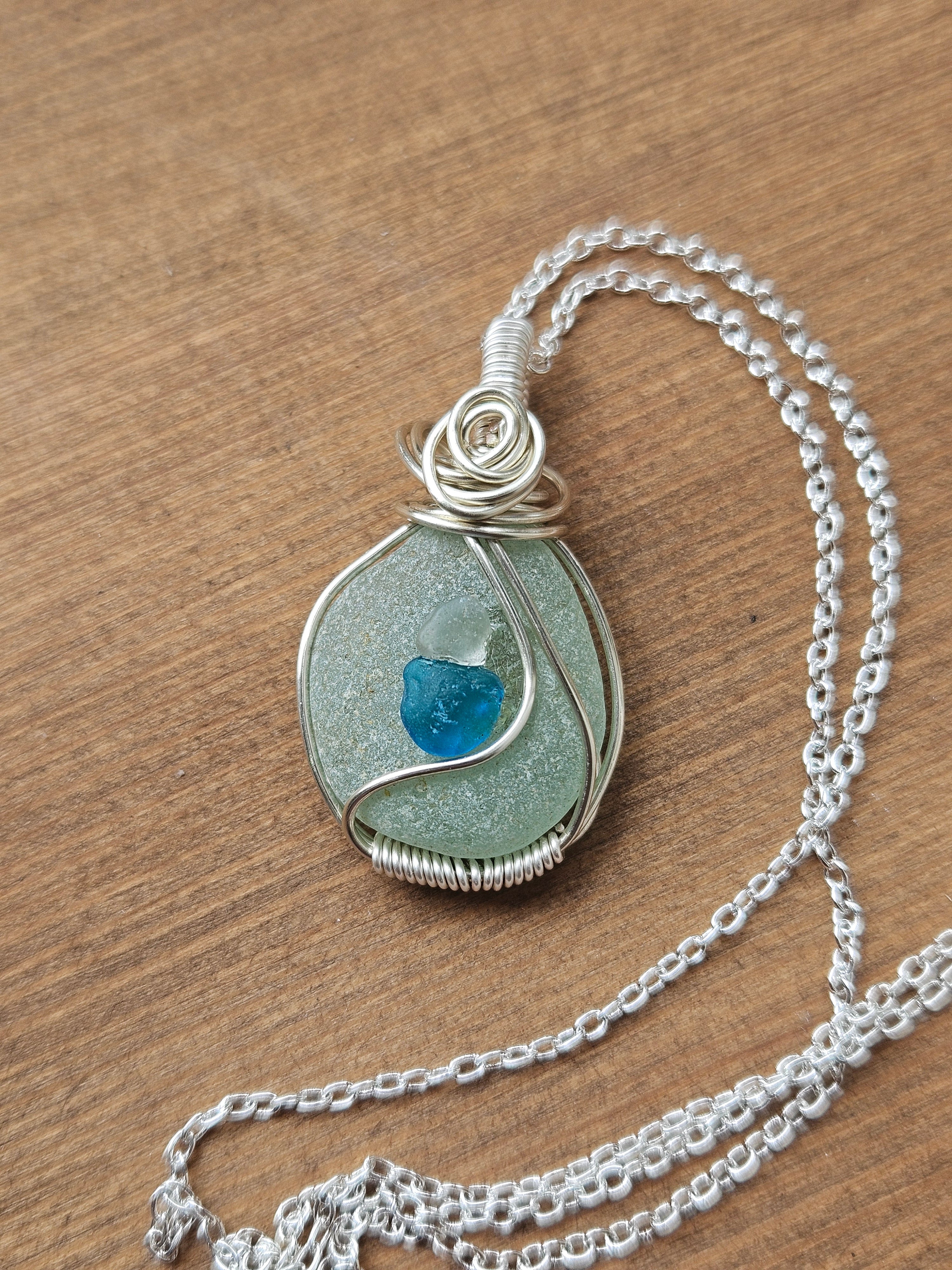 Sea Glass Pendant Necklace