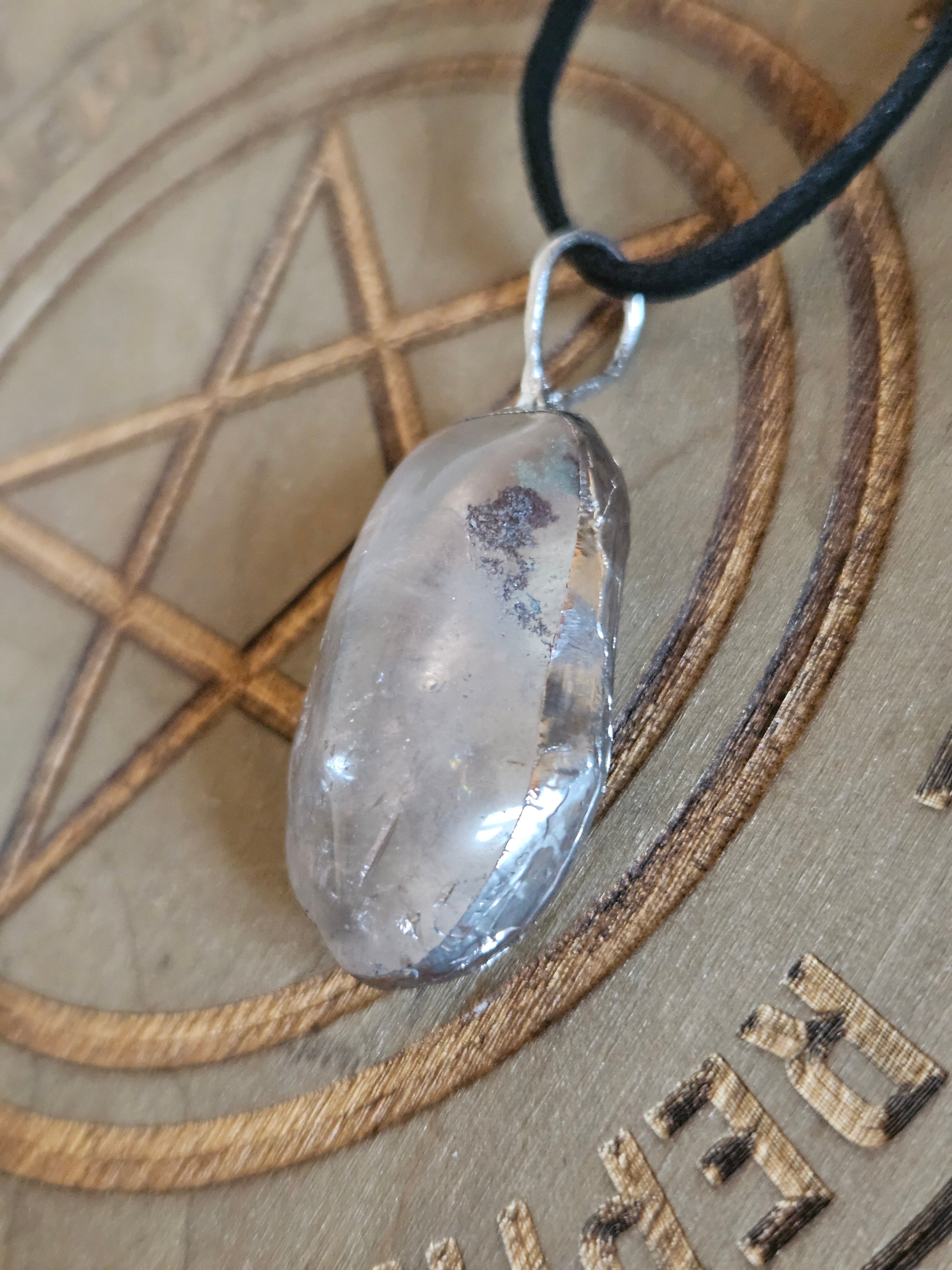 Simple Soldered Crystal Pendant Necklaces