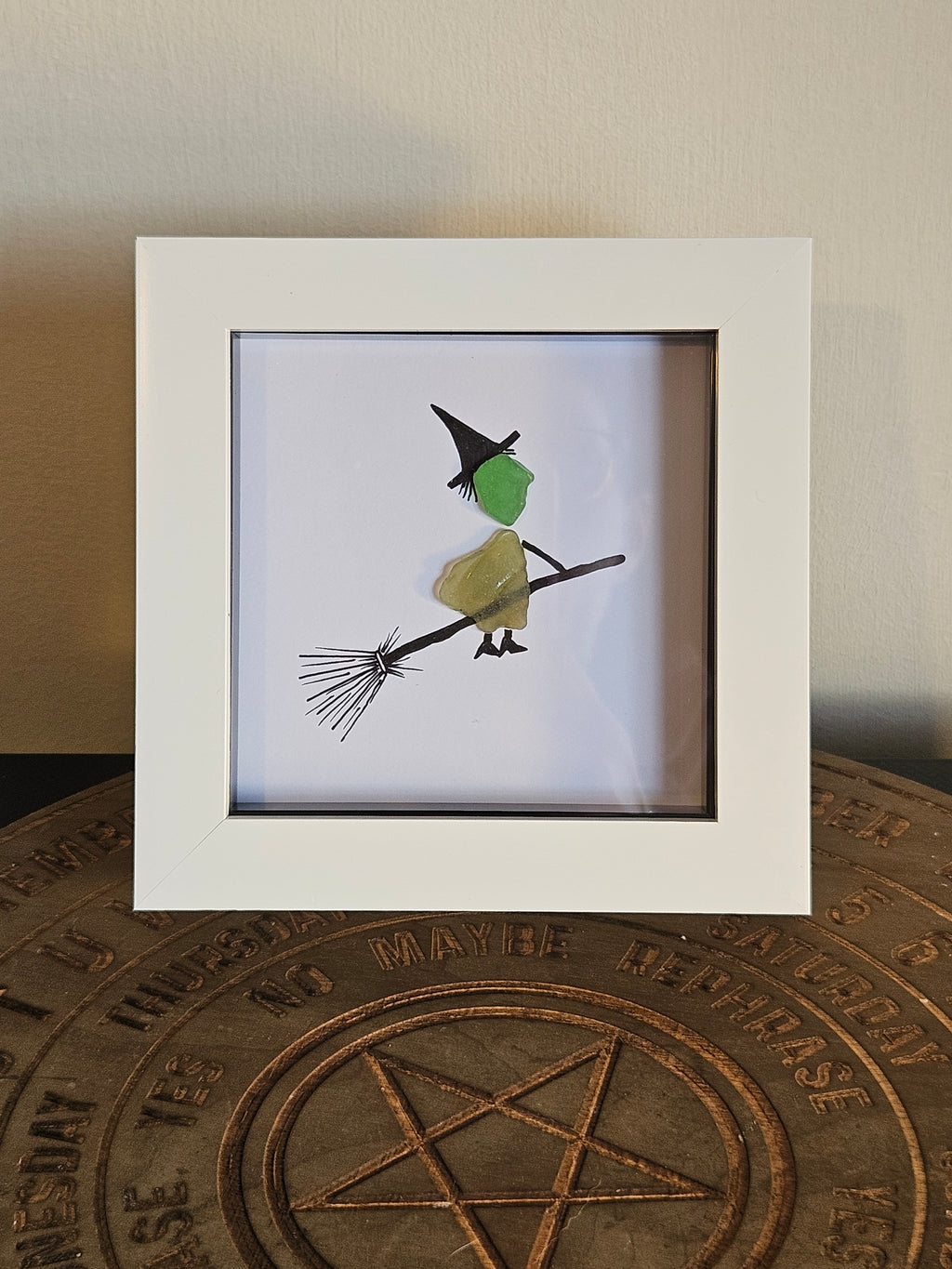 Sea Glass Art Pictures In Box Frame