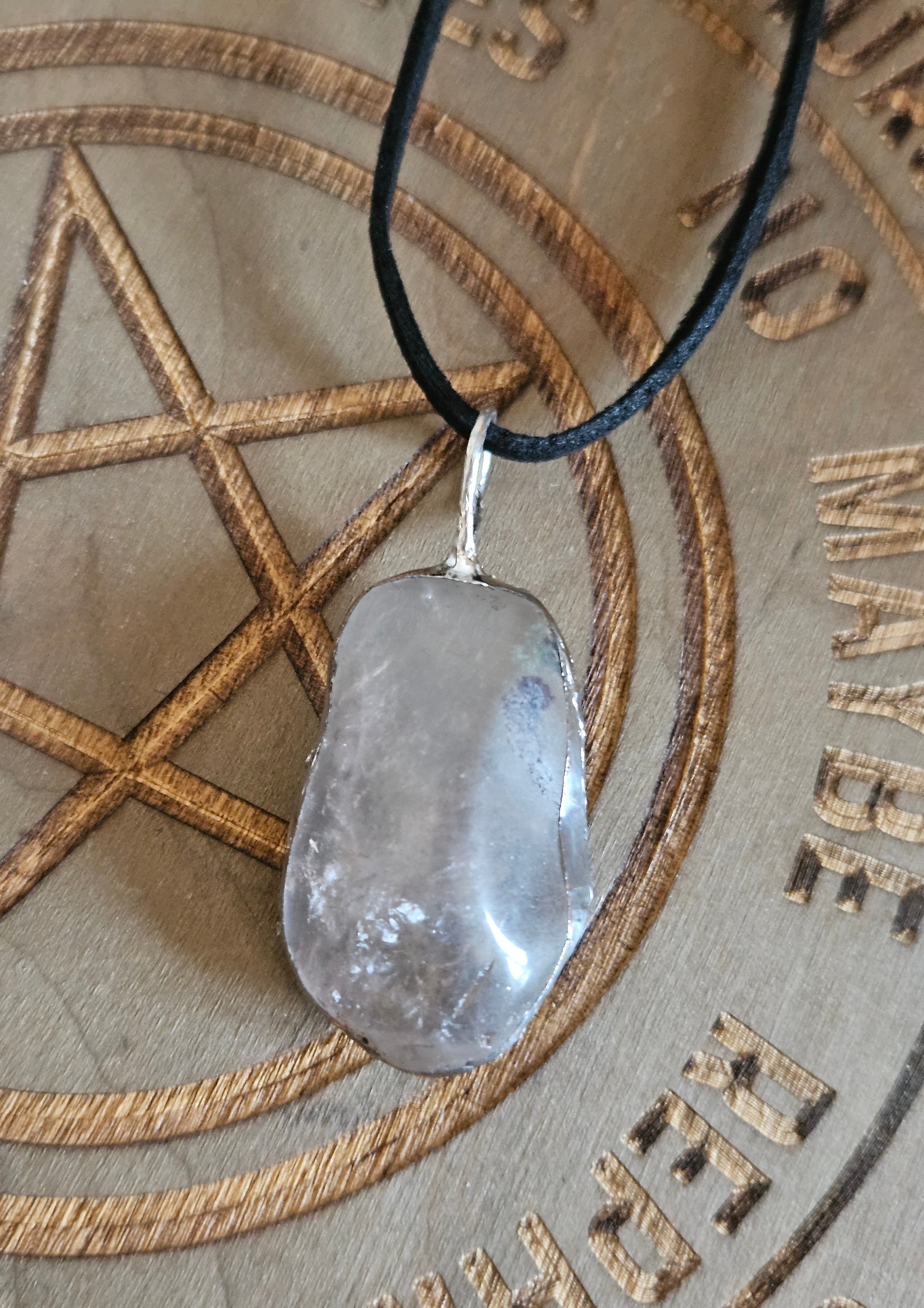 Simple Soldered Crystal Pendant Necklaces