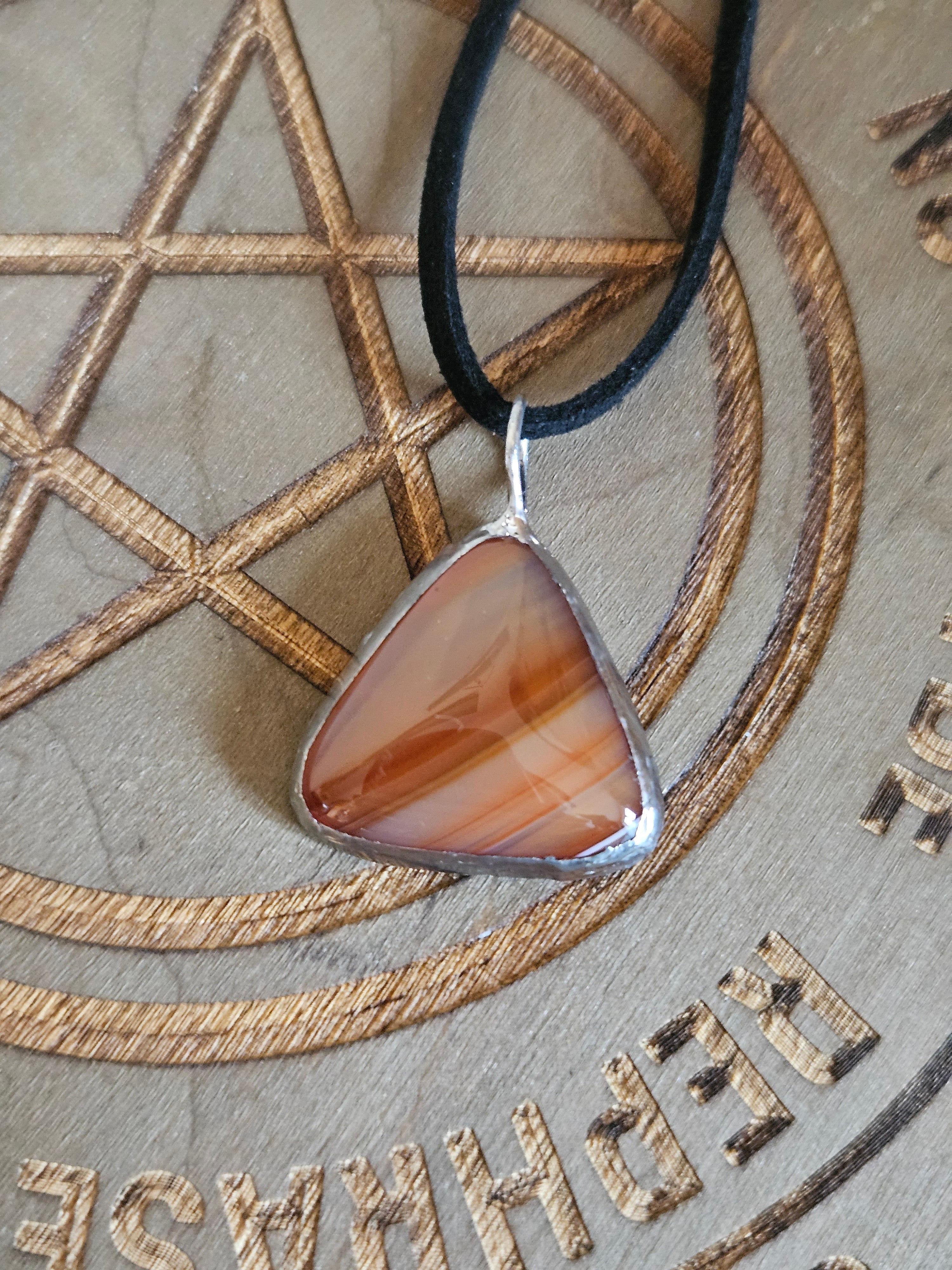 Simple Soldered Crystal Pendant Necklaces